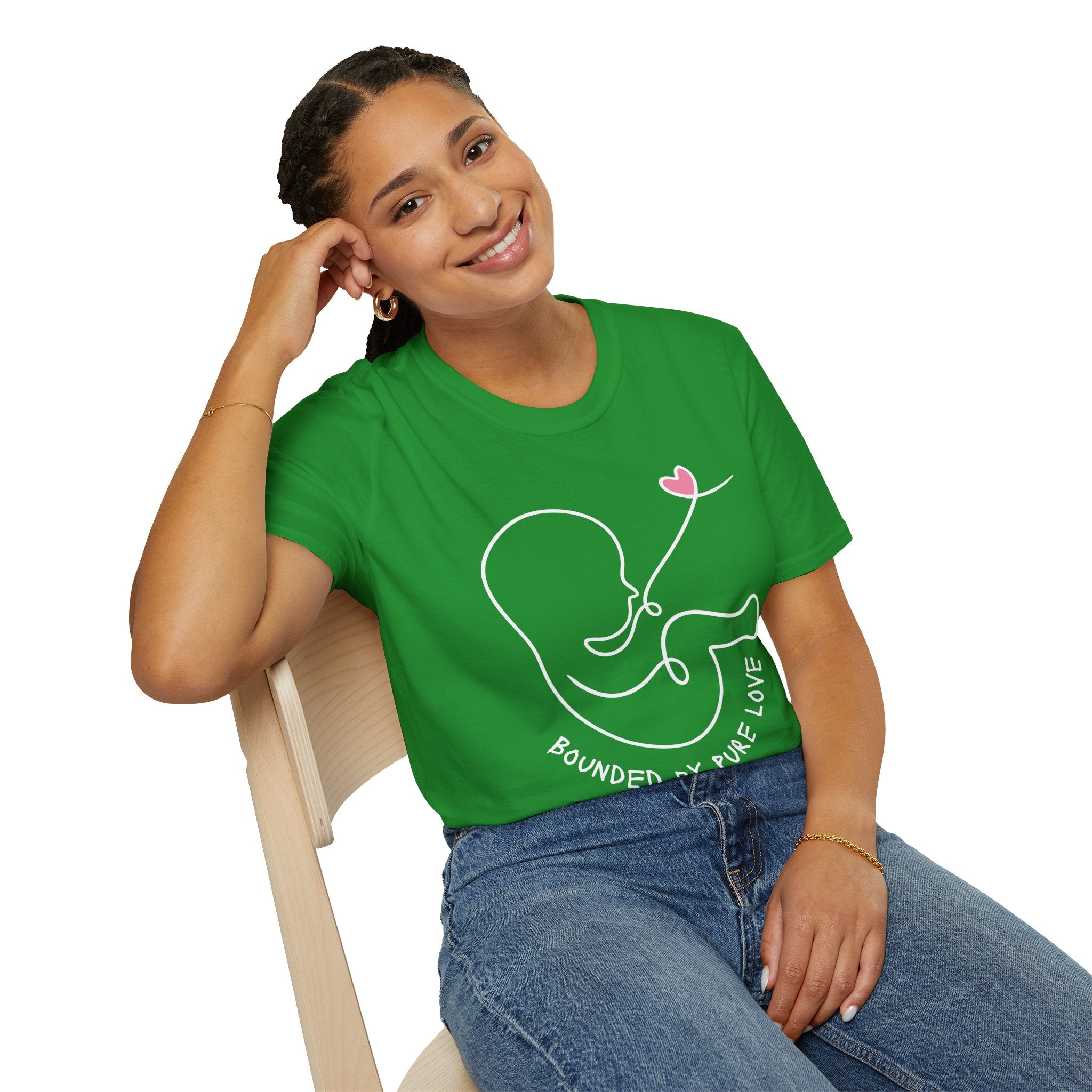 Bounded by Pure Love Unisex T-Shirt, Cute Tee, Expecting