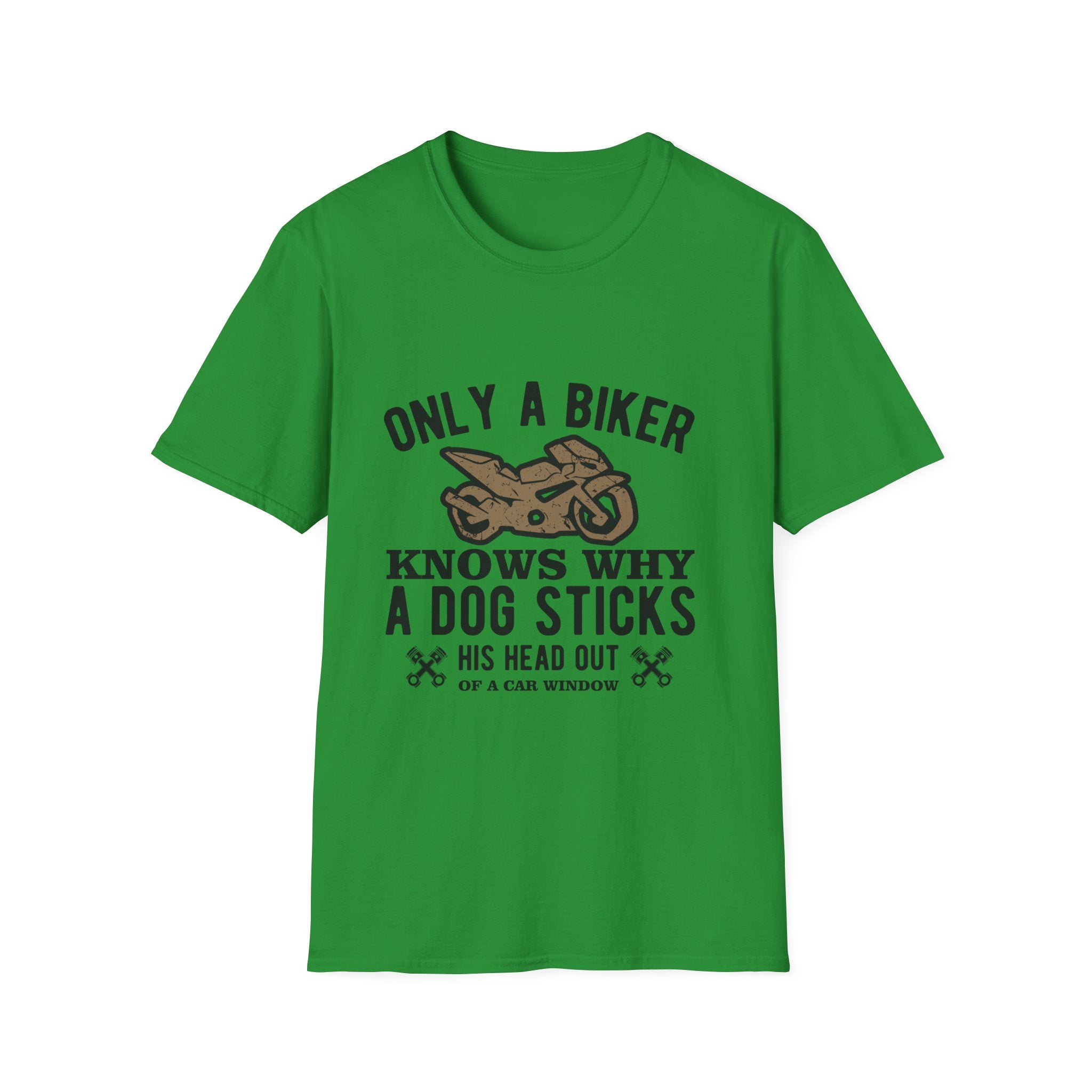 Funny Biker T-Shirt, Unisex Softstyle Tee for Dog Lovers, Perfect Gift for Birthdays, Holidays, and Biker Events, Cool Graphic Tee, [...]