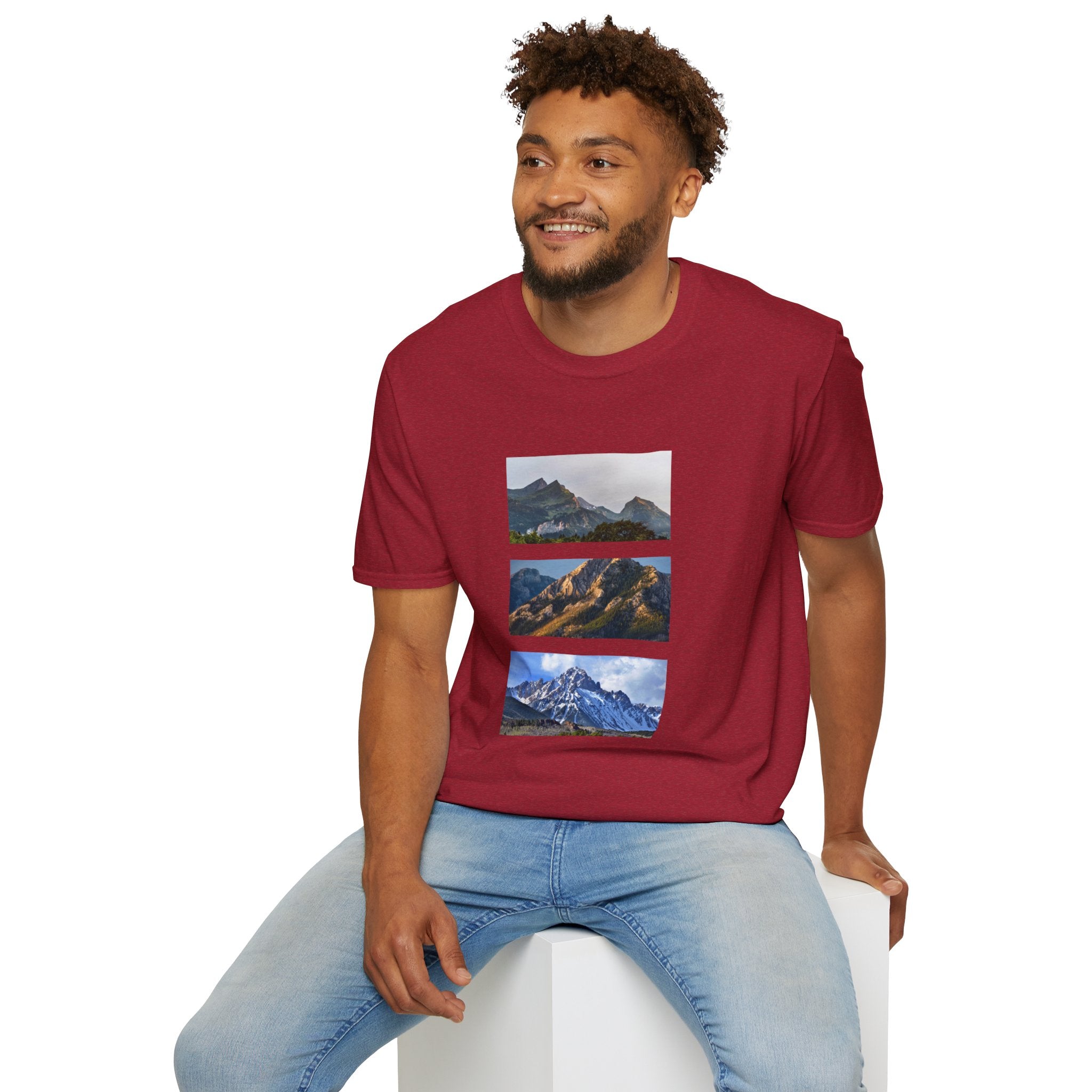 Mountain Photography Unisex Softstyle T-Shirt - Nature Lover Gift