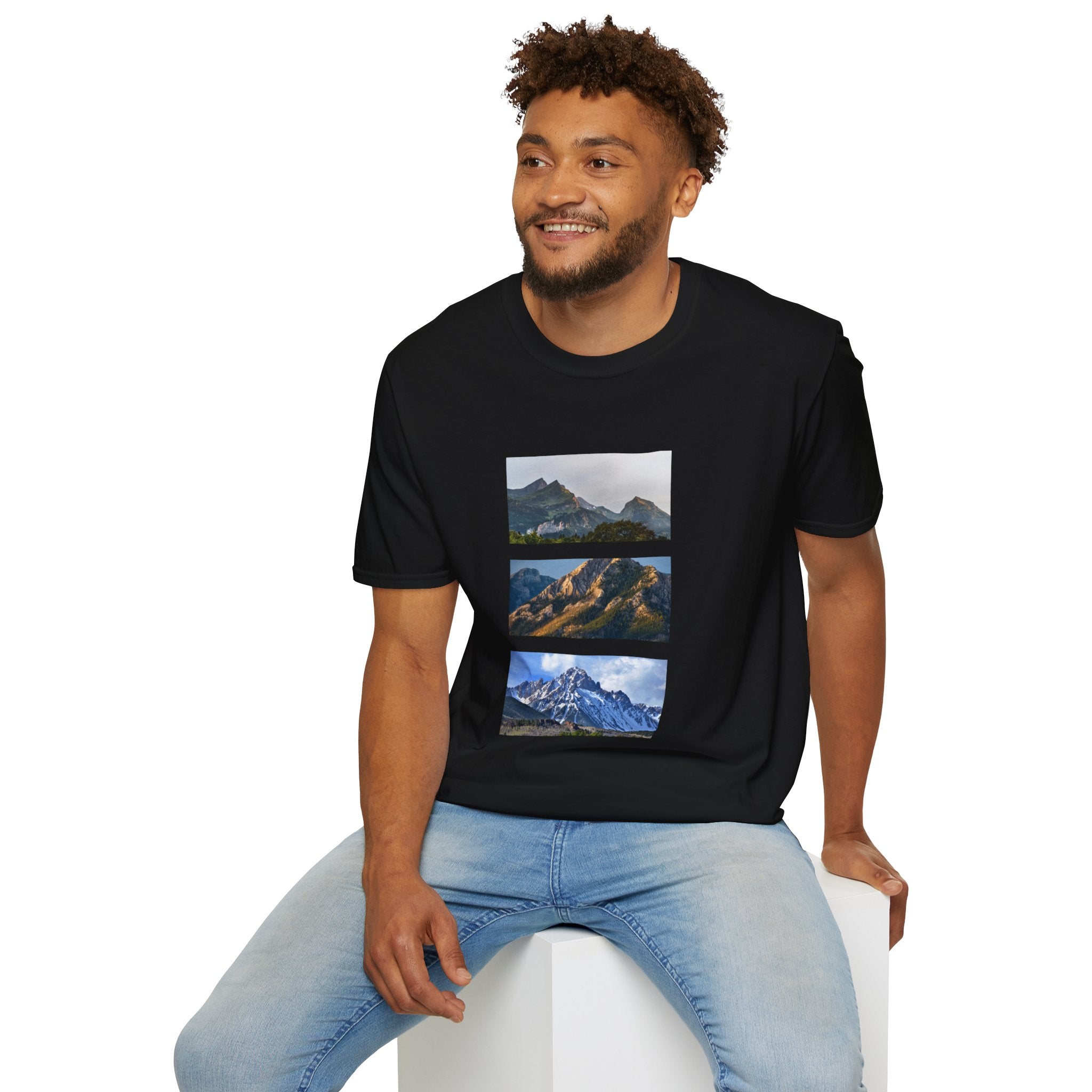 Mountain Photography Unisex Softstyle T-Shirt - Nature Lover Gift