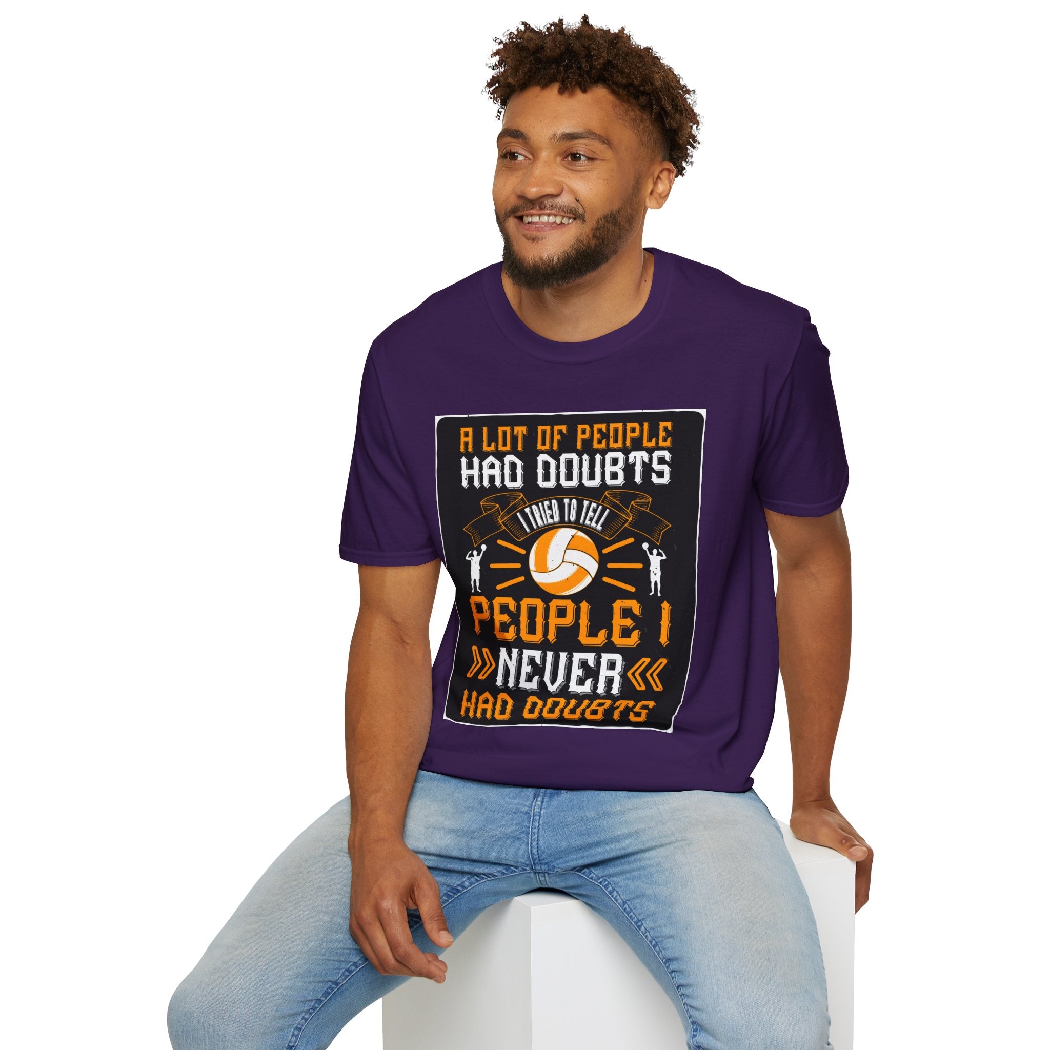 Volleyball Doubt Motivational T-Shirt, Unisex Softstyle Shirt, Sportswear