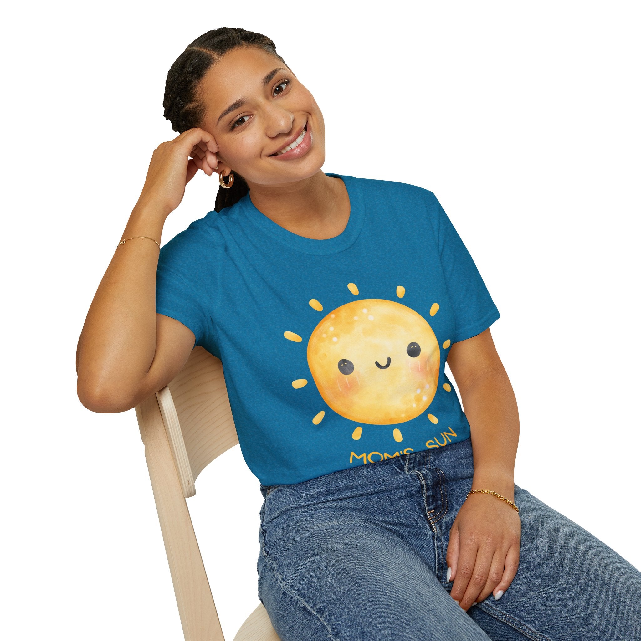 Cute 'Mom's Sun' Unisex Softstyle T-Shirt