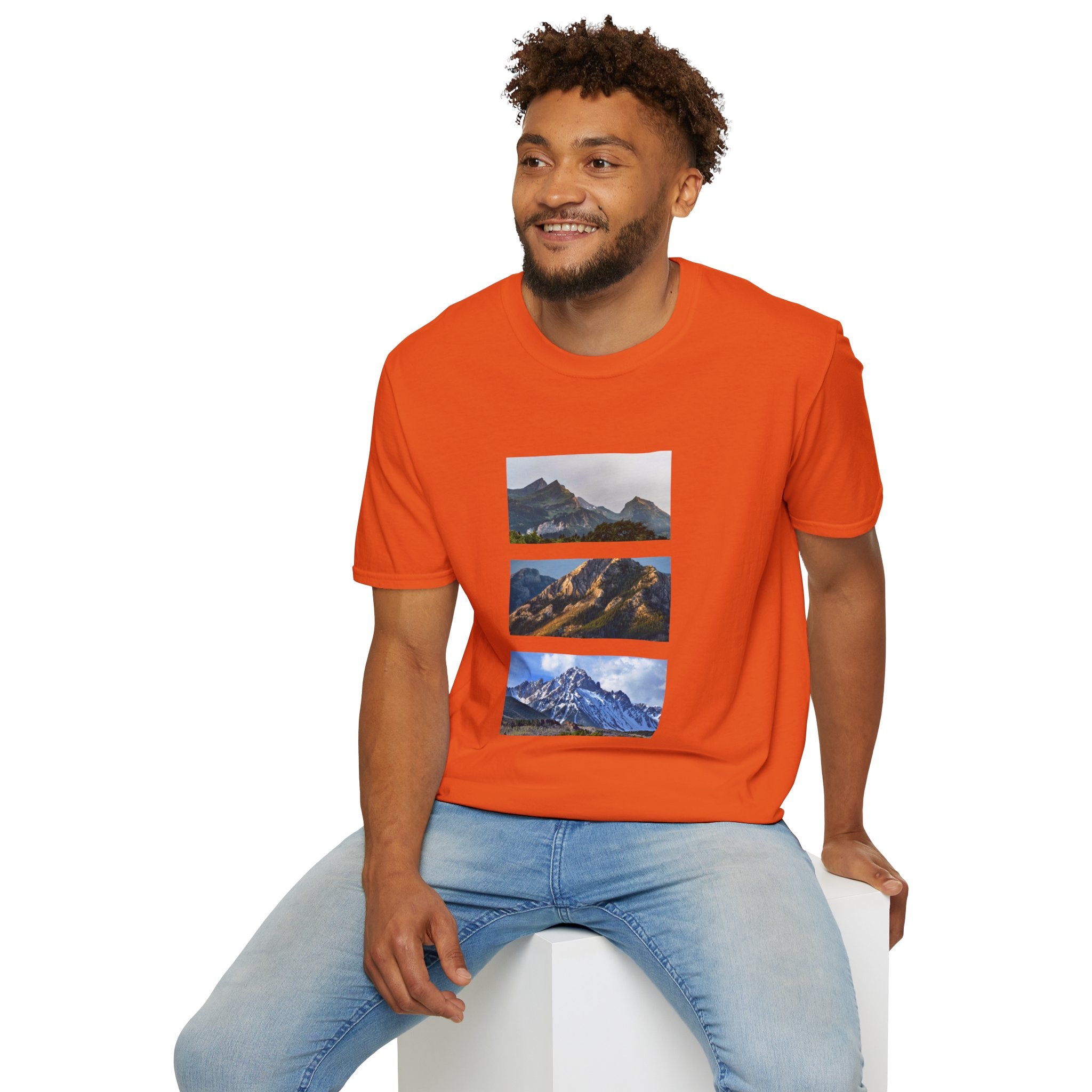 Mountain Photography Unisex Softstyle T-Shirt - Nature Lover Gift