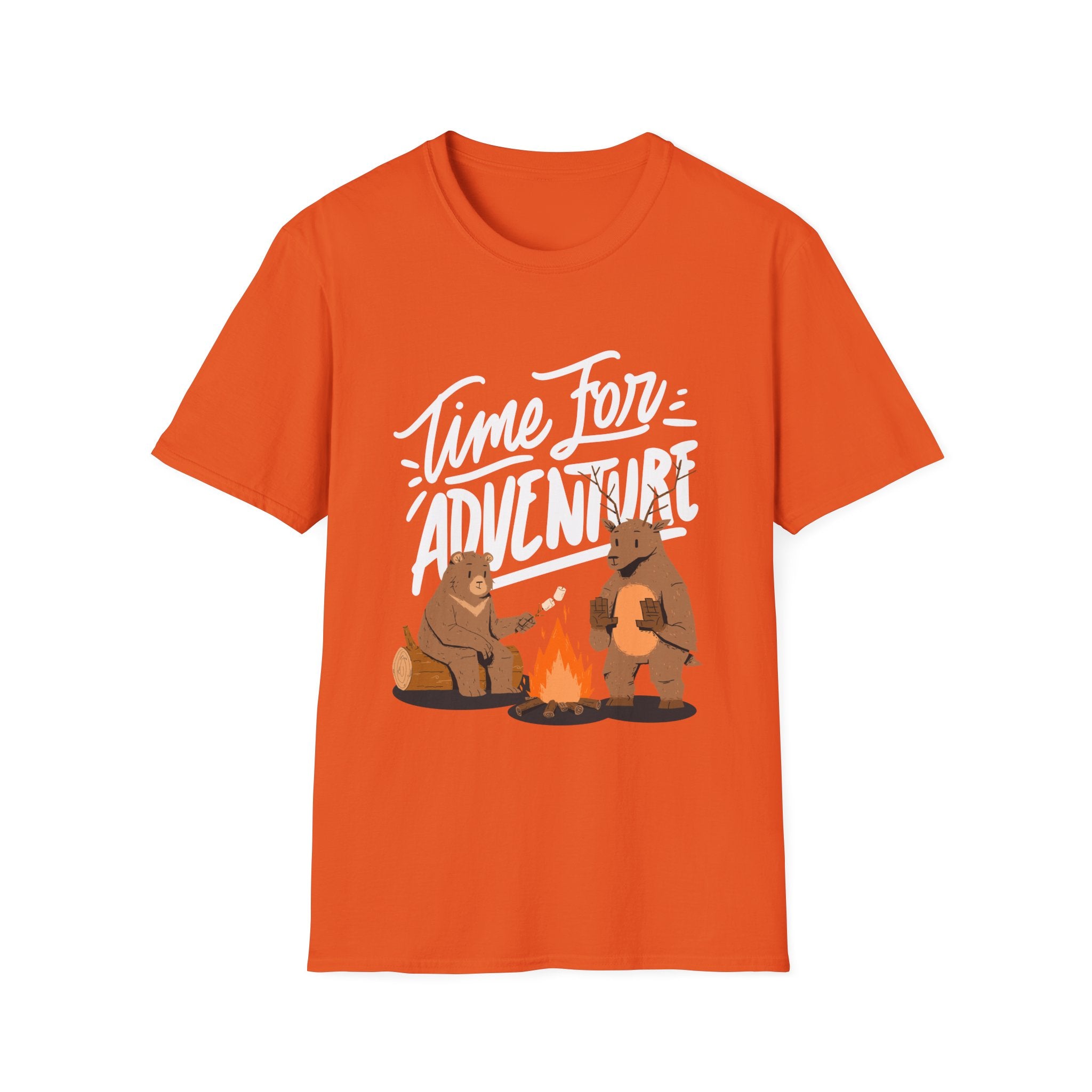 Adventure Bears Unisex Softstyle T-Shirt, Camping Shirt