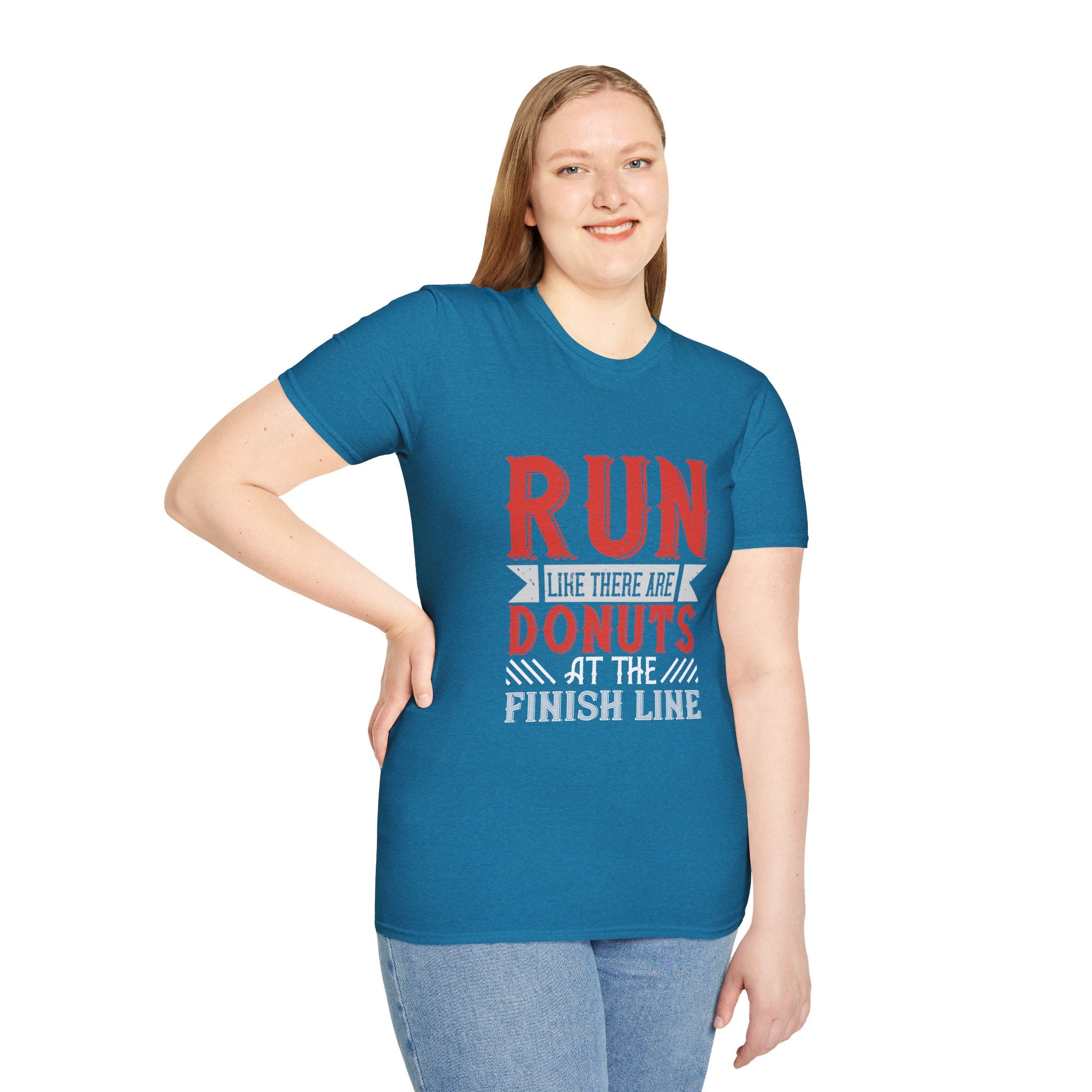 Playful Fitness T-Shirt - Perfect for Runners, Gift for Donut Lovers