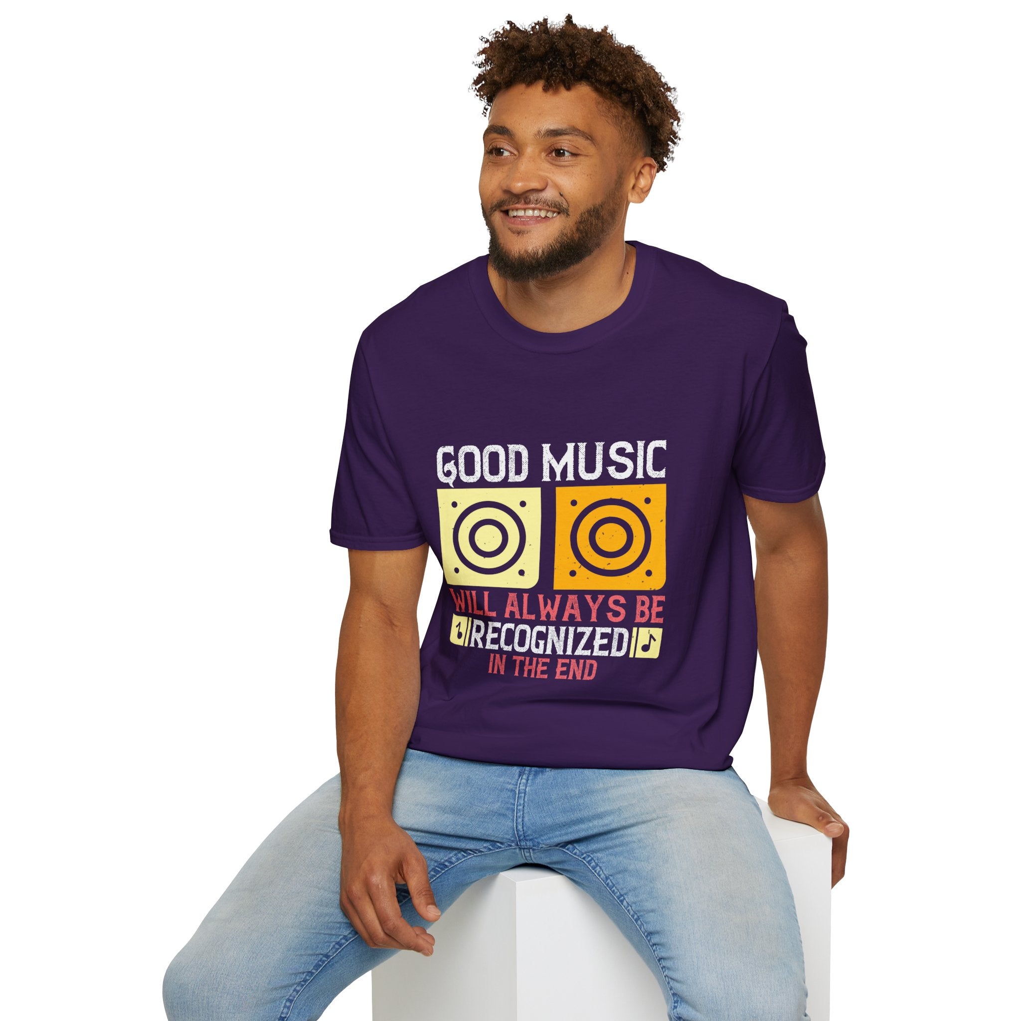 Good Music Unisex Softstyle T-Shirt | Retro Music Lover Tee