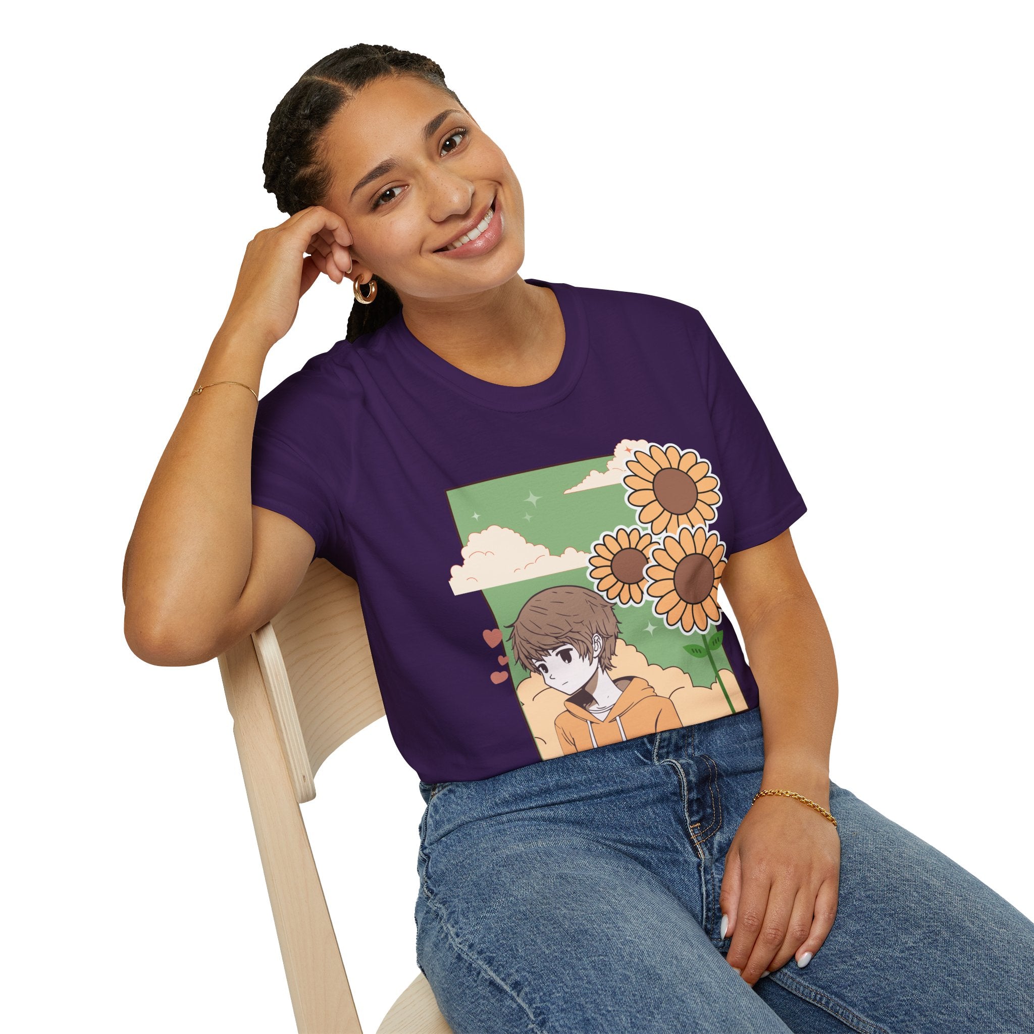 Sunflower Aesthetic Unisex T-Shirt, Softstyle Tee, Casual Wear