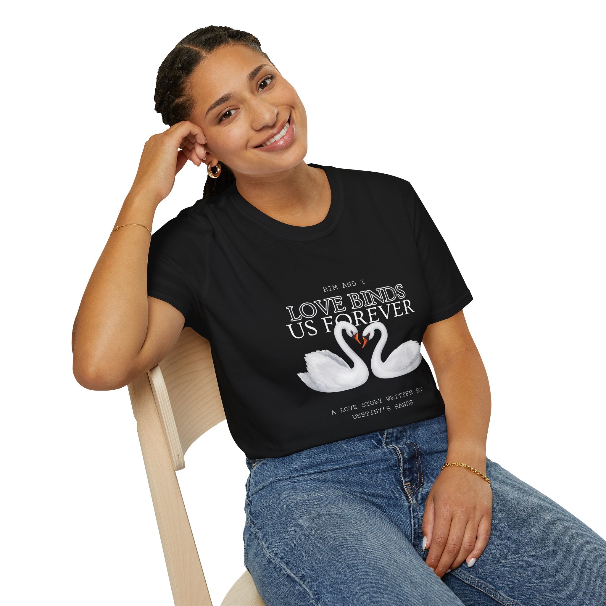 Romantic Swan Love T-Shirt | Perfect Gift for Couples