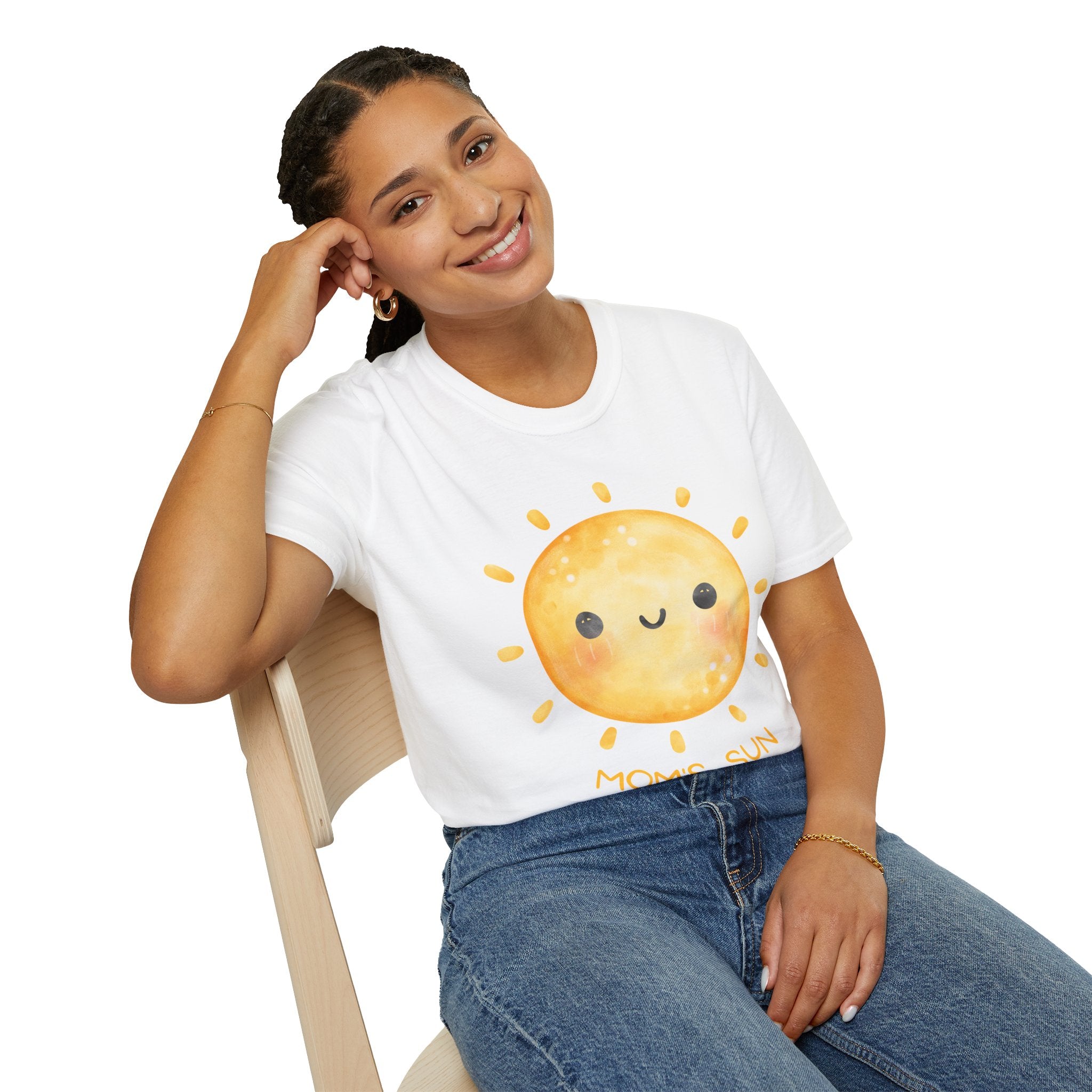 Cute 'Mom's Sun' Unisex Softstyle T-Shirt