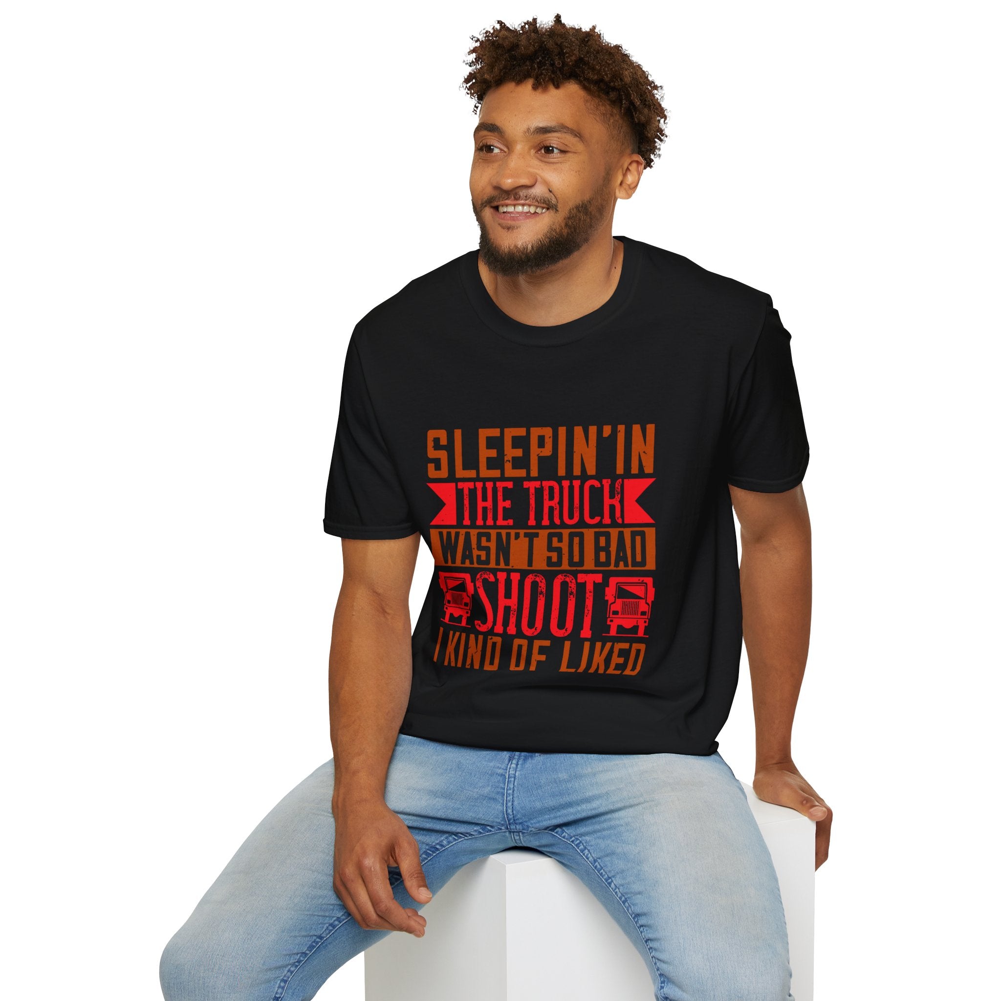 Sleepin' in the Truck Unisex T-Shirt, Casual Tee, Outdoor Adventure Shirt