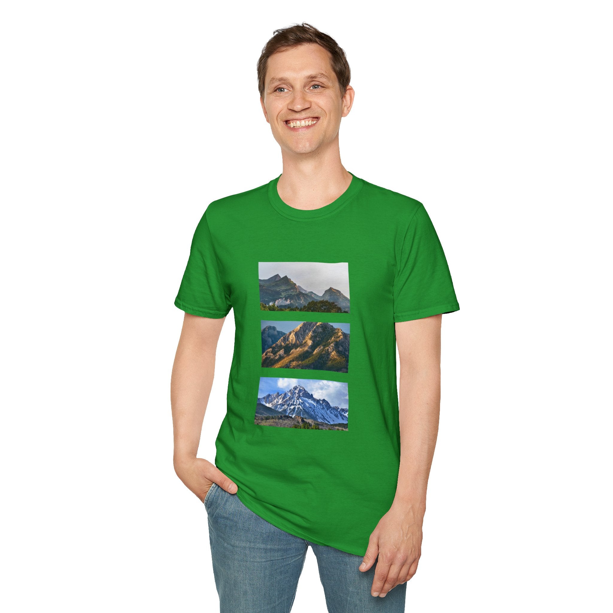 Mountain Photography Unisex Softstyle T-Shirt - Nature Lover Gift
