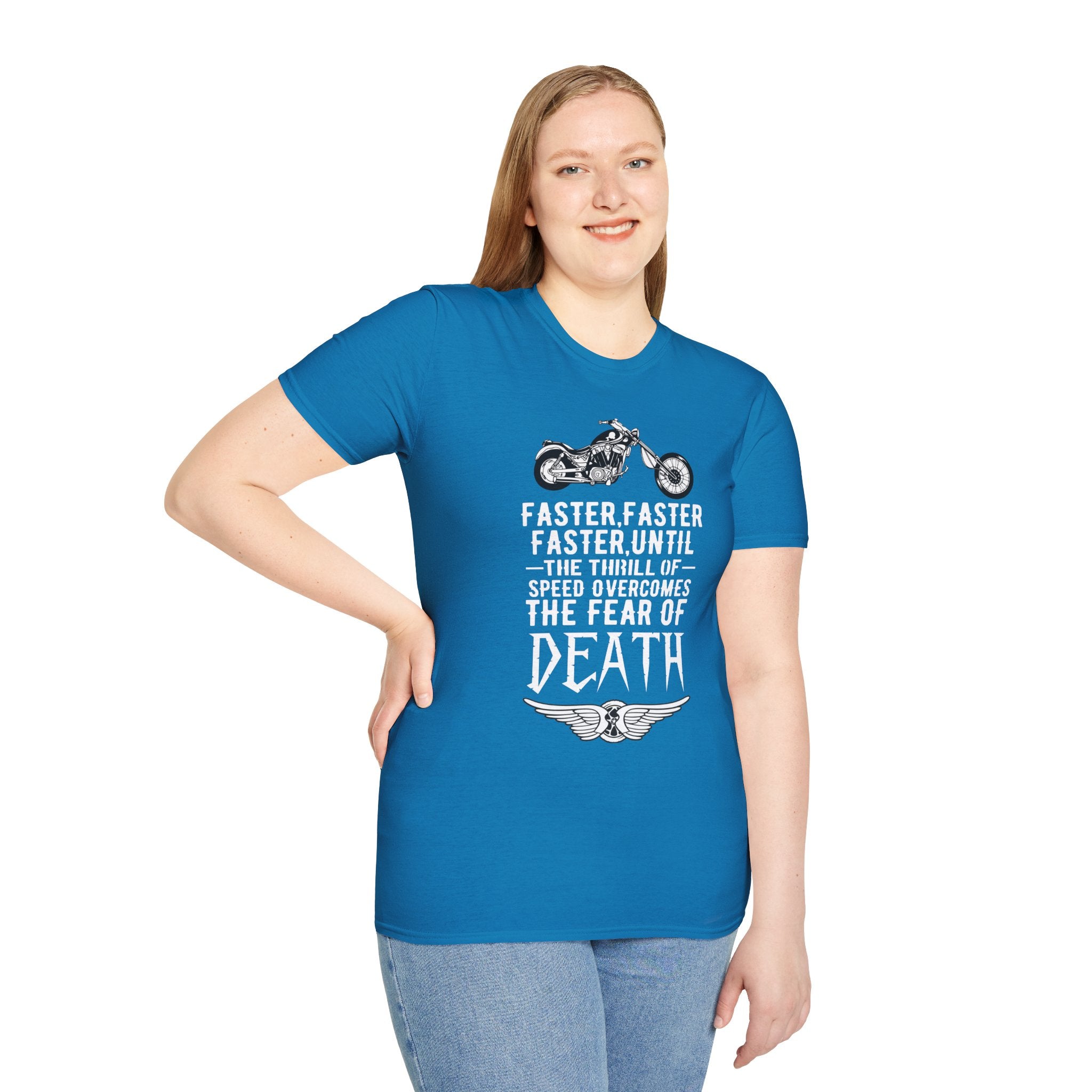 Motorcycle Enthusiast Unisex T-Shirt - Fearless Biker Tee, Gift for Riders, Road Trip Apparel, Freedom Shirt, Adventure Clothing