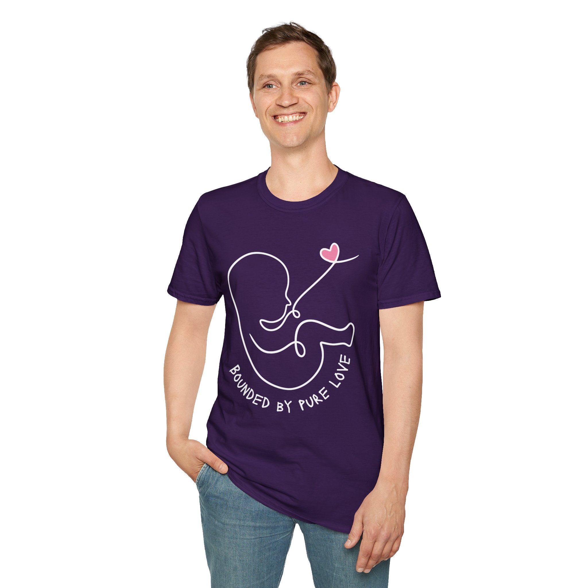 Bounded by Pure Love Unisex T-Shirt, Cute Tee, Expecting