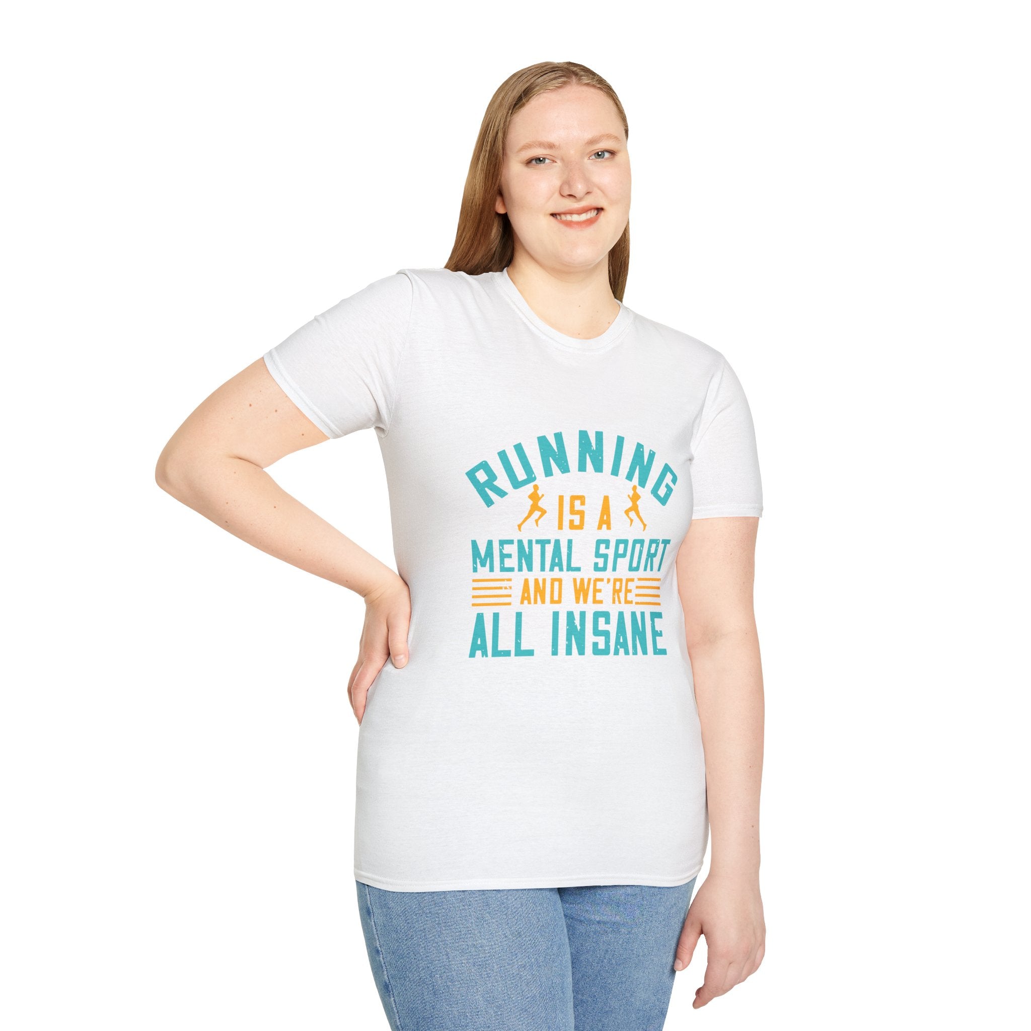 Running Insanity Unisex T-Shirt | Gift for Runners, Fitness Humor Tee
