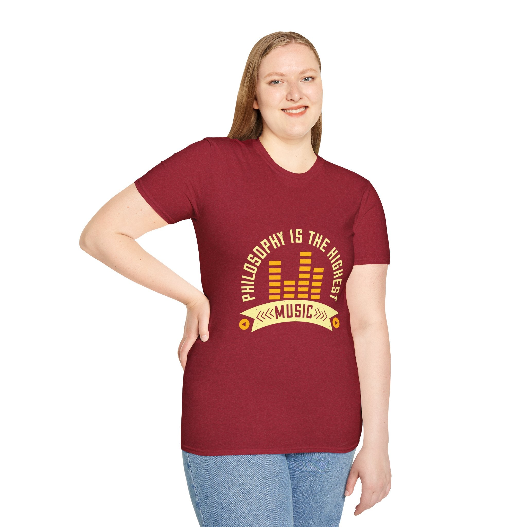 Musical Philosophy T-Shirt - Unisex Softstyle Tee, Gift for Music Lovers