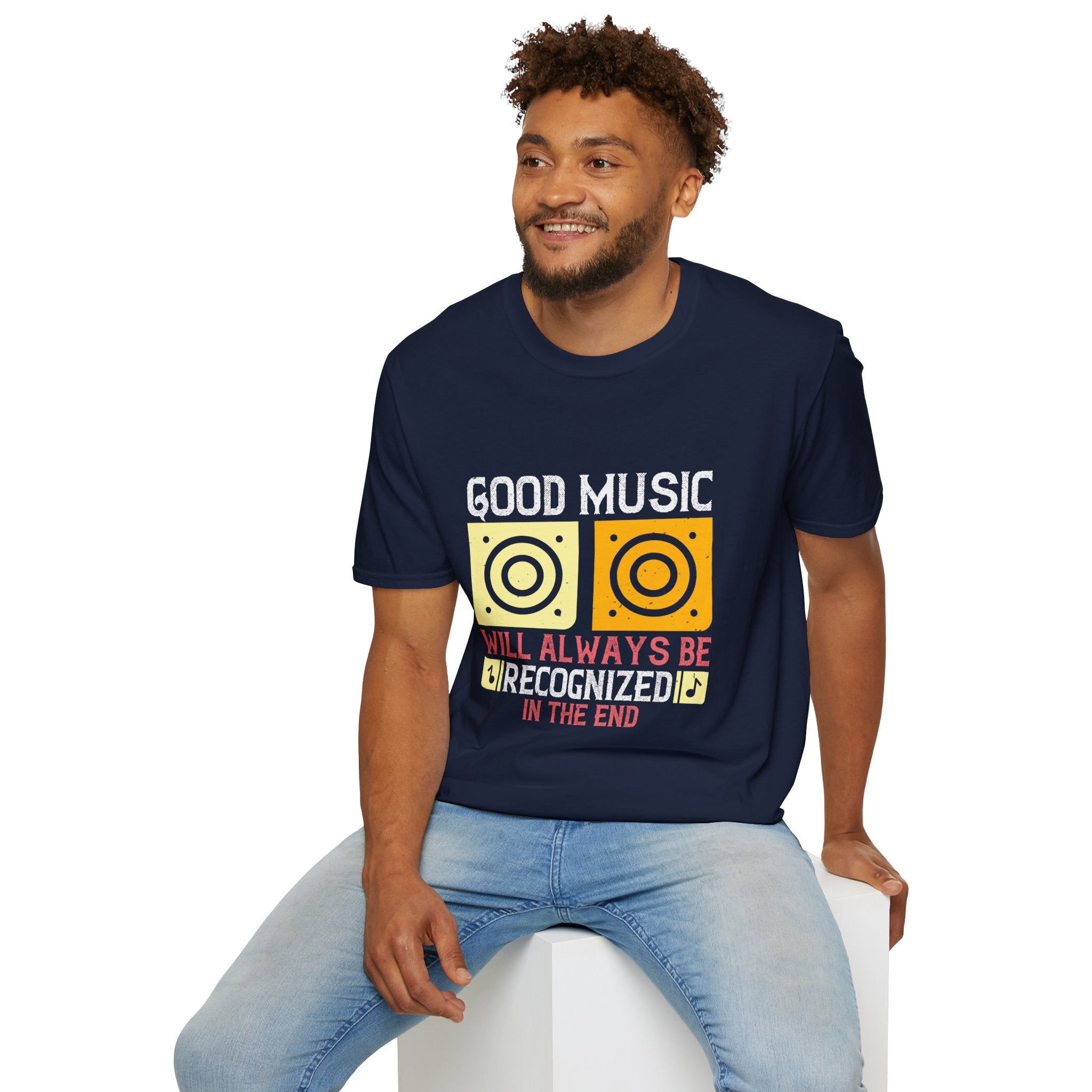 Good Music Unisex Softstyle T-Shirt | Retro Music Lover Tee