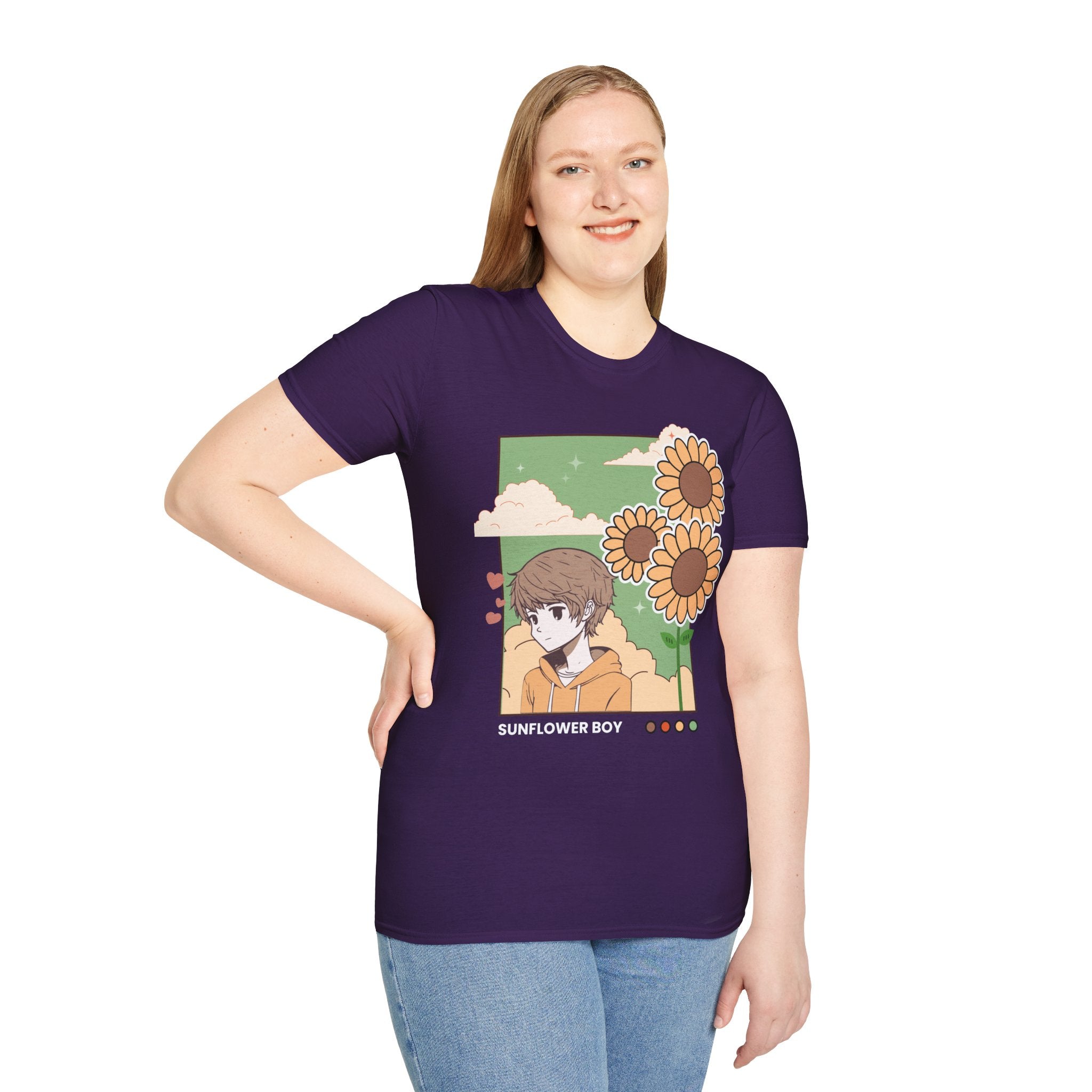 Sunflower Aesthetic Unisex T-Shirt, Softstyle Tee, Casual Wear