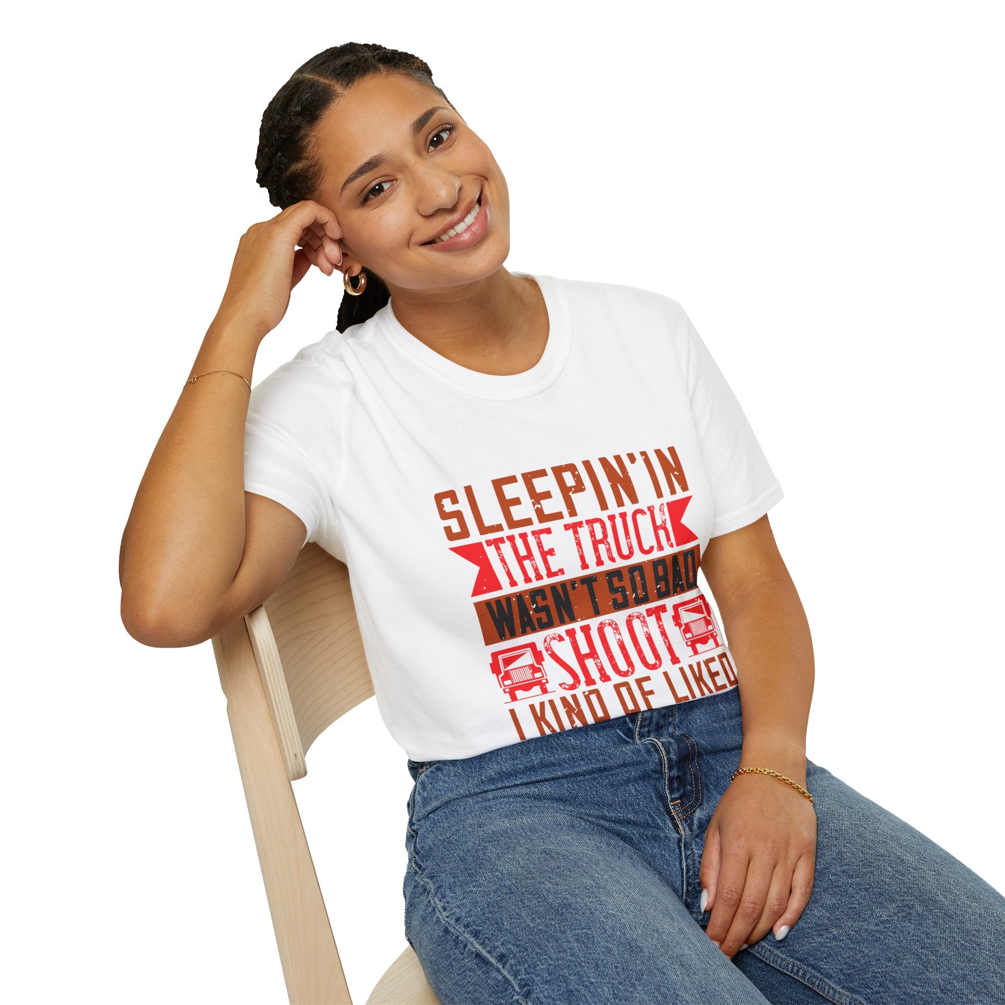 Sleepin' in the Truck Unisex T-Shirt, Casual Tee, Outdoor Adventure Shirt