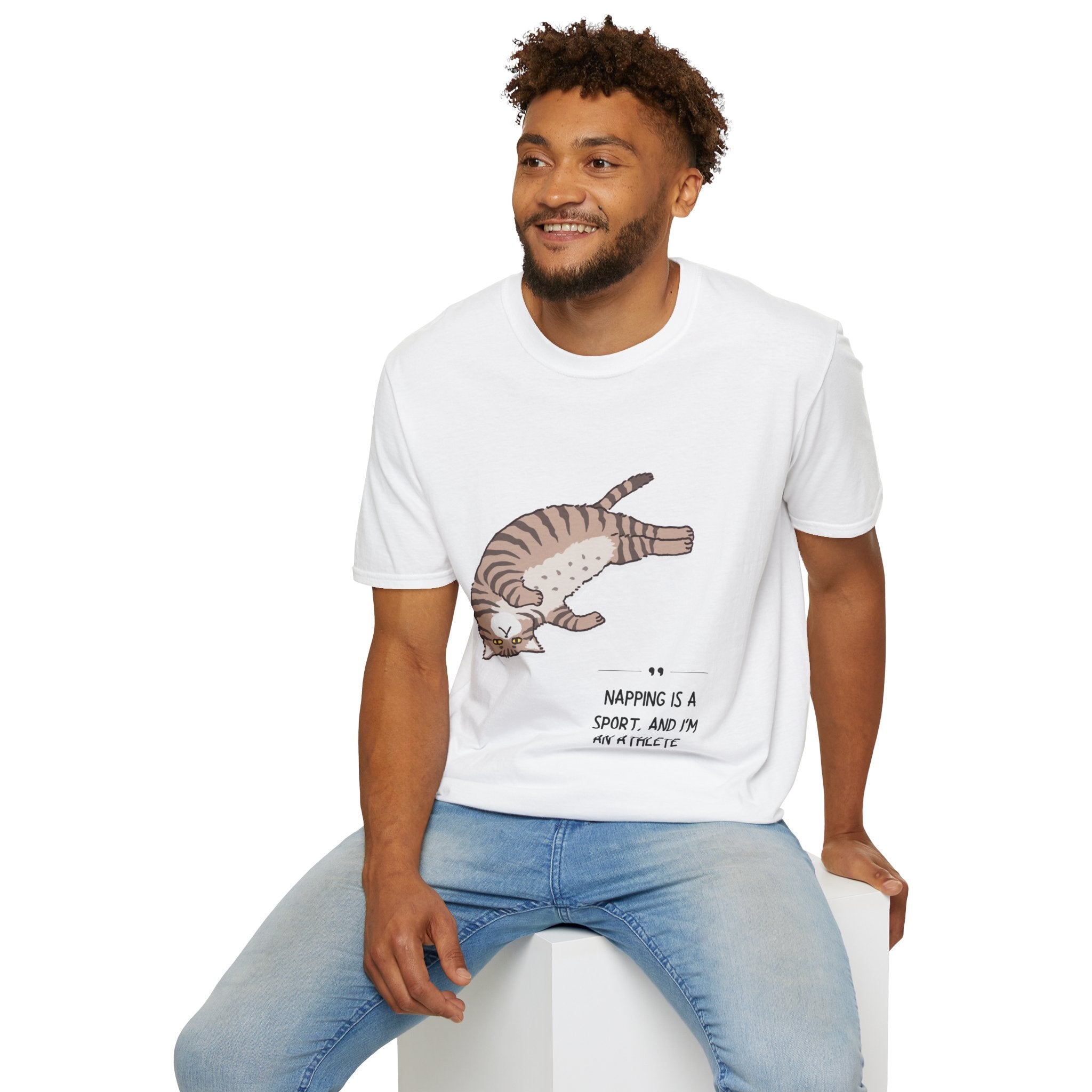 Cat Nap T-Shirt, Funny Cat Lover Gift, Unisex Tee