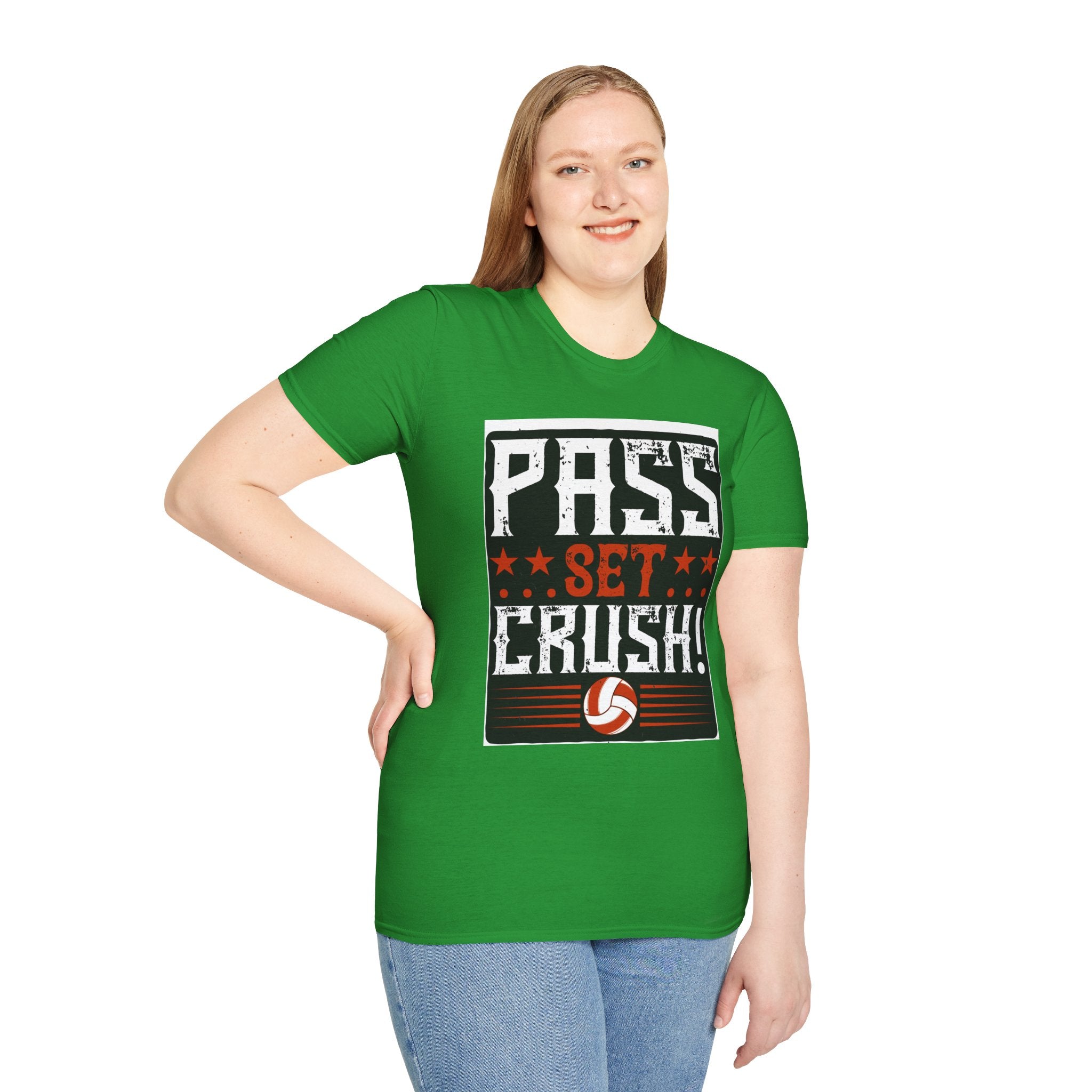 Volleyball Passion T-Shirt | Pass Set Crush! | Sports Tee