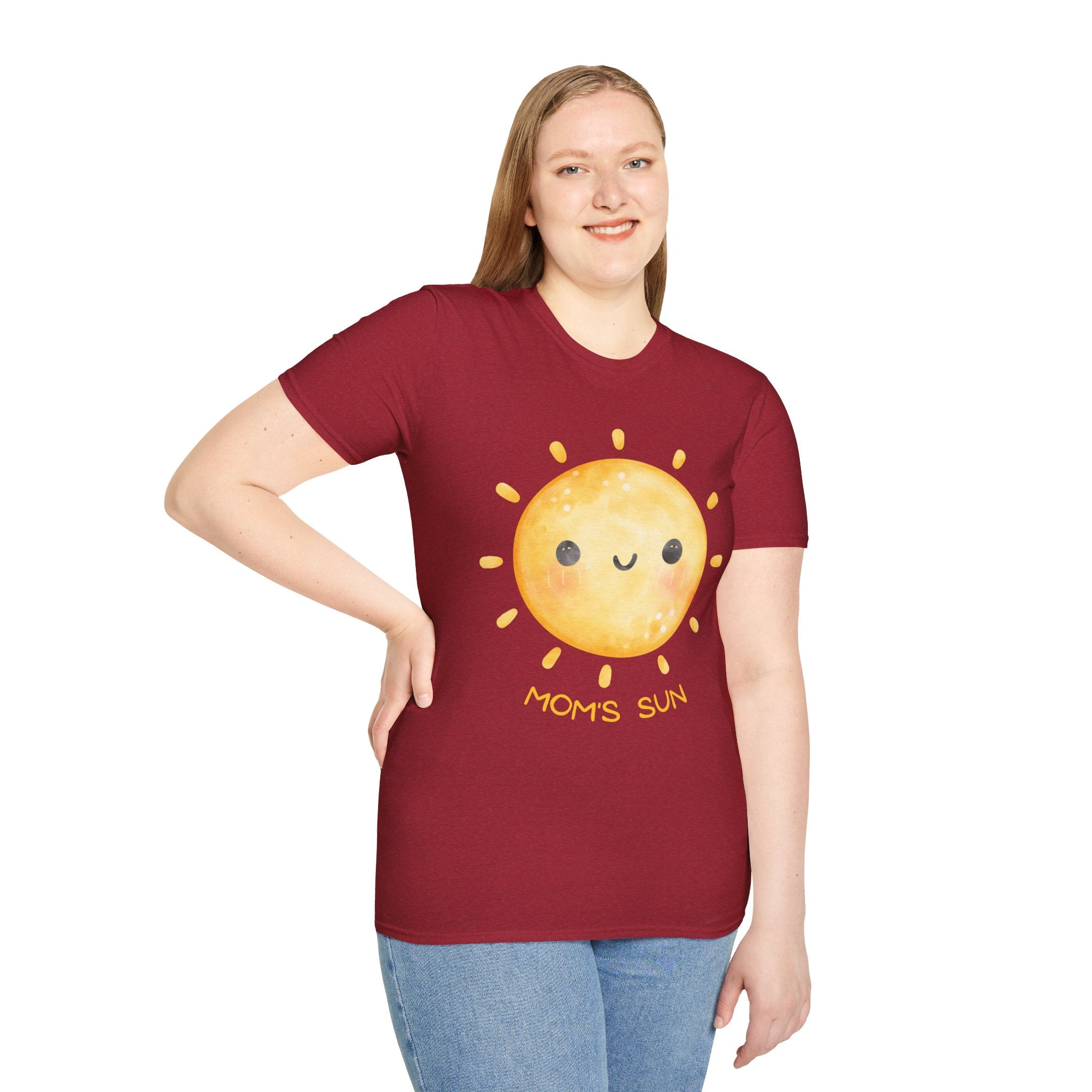 Cute 'Mom's Sun' Unisex Softstyle T-Shirt