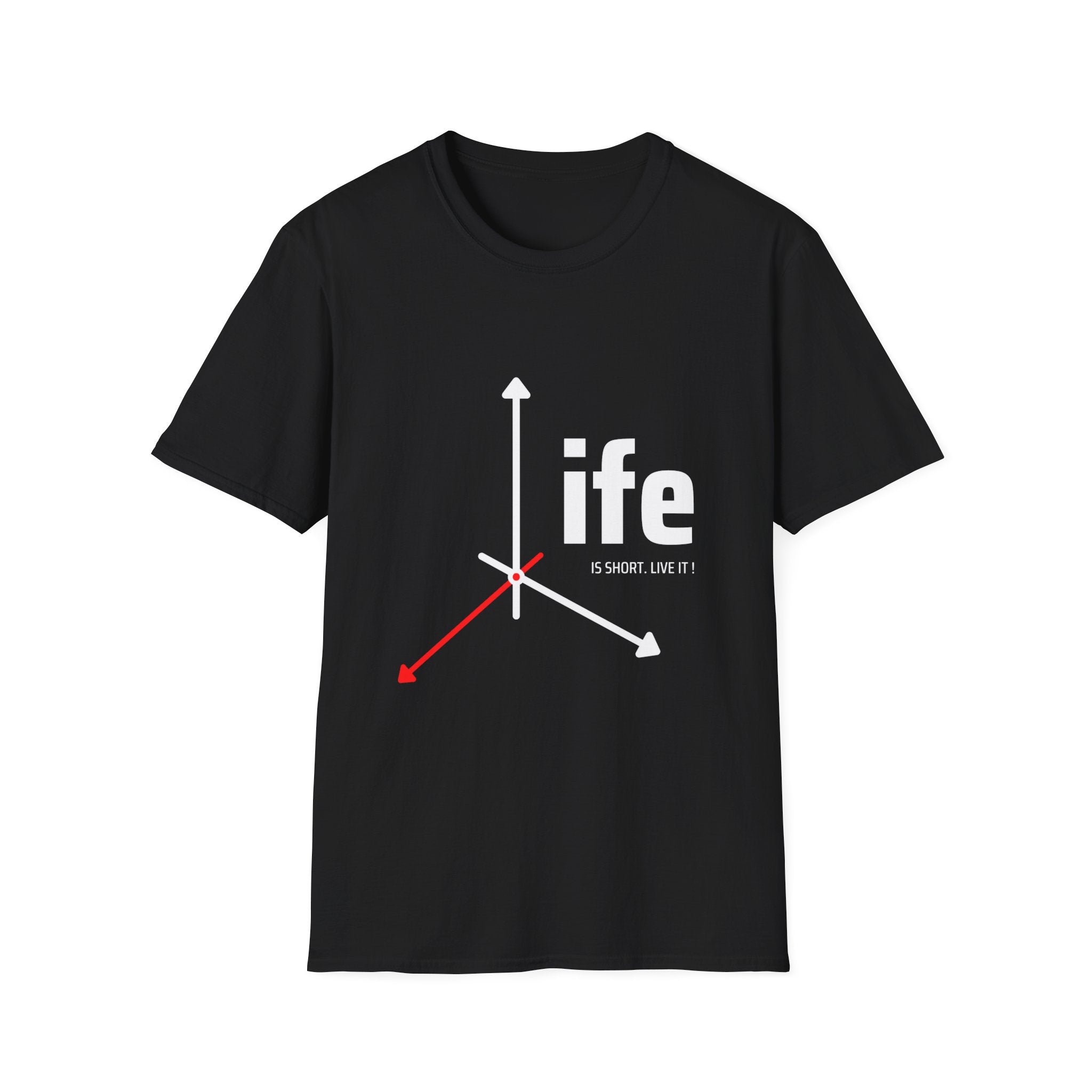 Life Direction Unisex T-Shirt, Motivational Tee, Casual Wear, Gift for Friends, Inspirational Life quote, Everyday Style