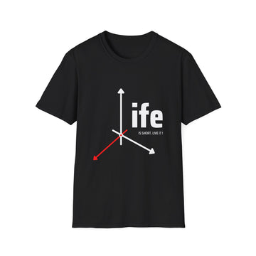 Life Direction Unisex T-Shirt, Motivational Tee, Casual Wear, Gift for Friends, Inspirational Life quote, Everyday Style