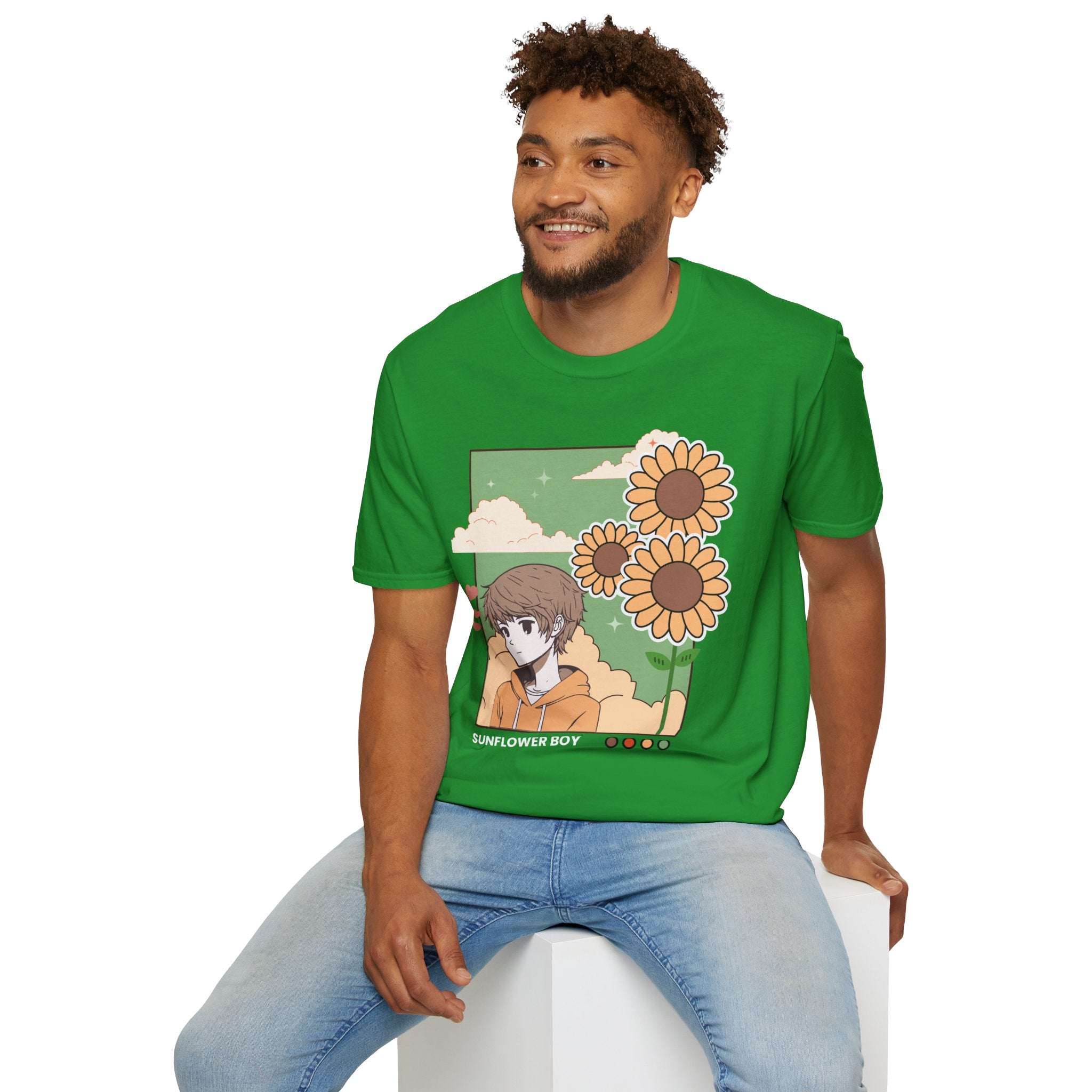 Sunflower Aesthetic Unisex T-Shirt, Softstyle Tee, Casual Wear