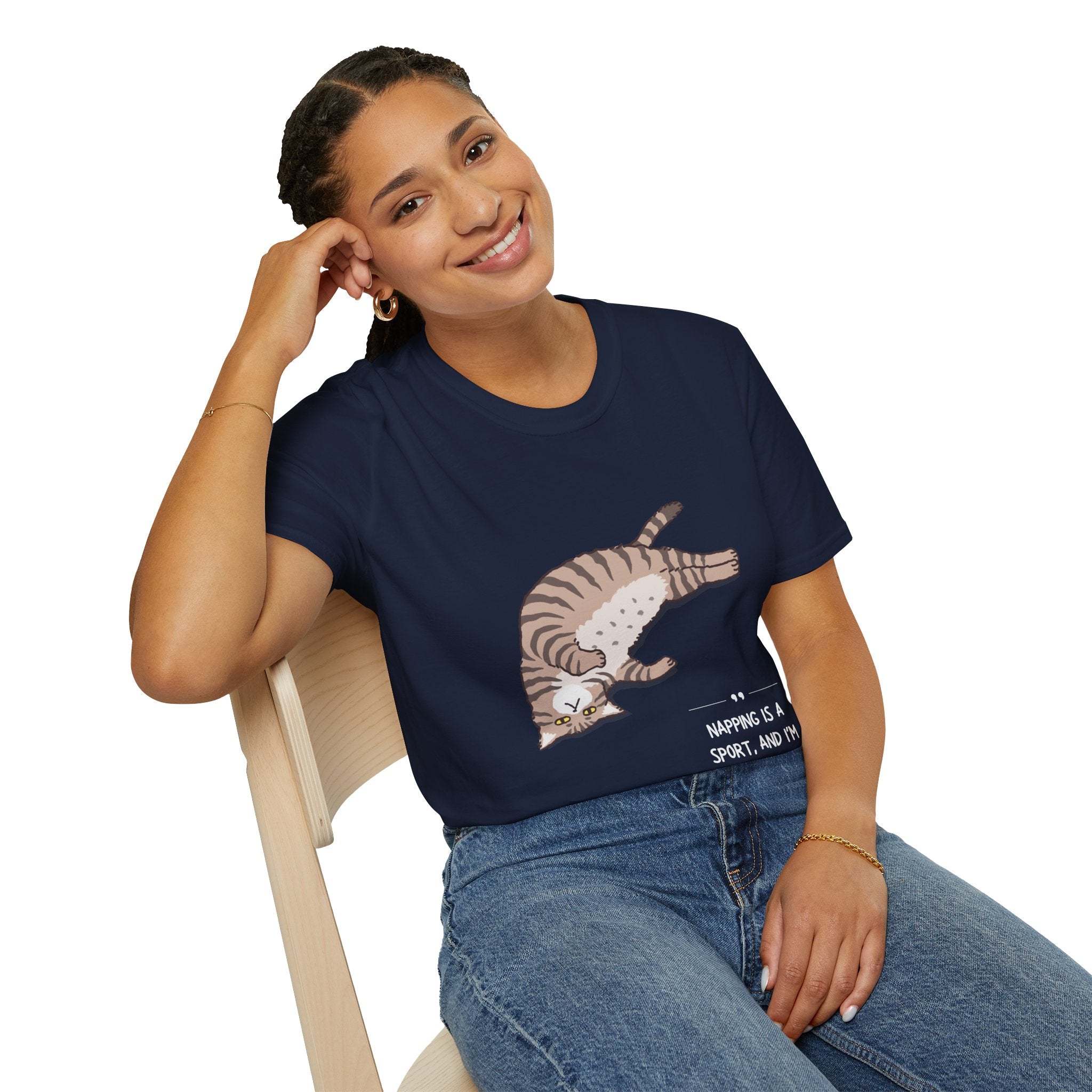 Cat Nap T-Shirt, Funny Cat Lover Gift, Unisex Tee