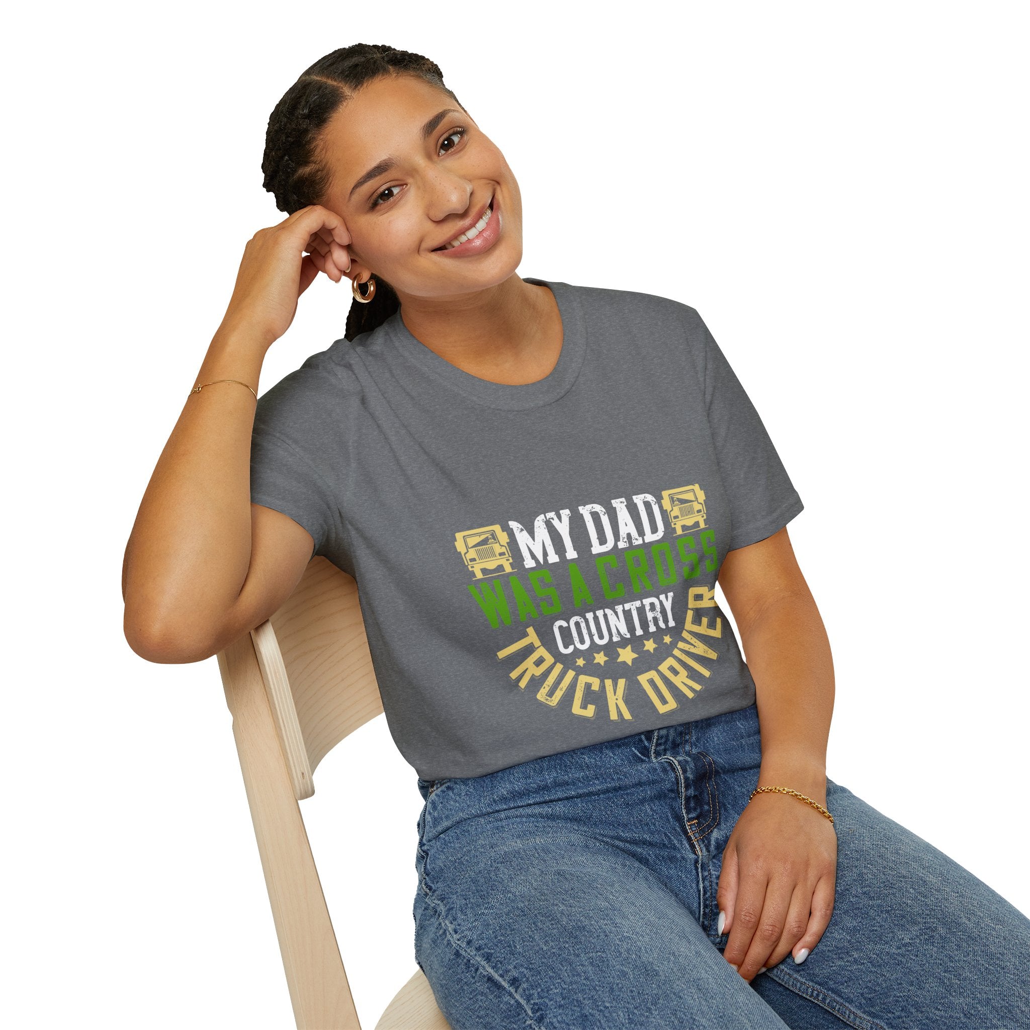 Proud Truck Driver T-Shirt, Father's Day Gift, Dad Appreciation, Cross Country Driving, Unisex Softstyle Tee