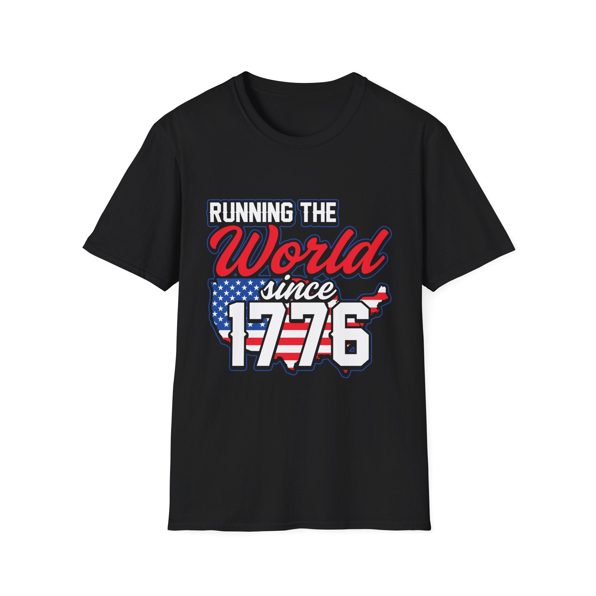 Patriotic Running T-Shirt: Celebrate Freedom, 4th of July, Sports Events, Unisex Tee, Gift for Fitness Lovers, Casual Wear