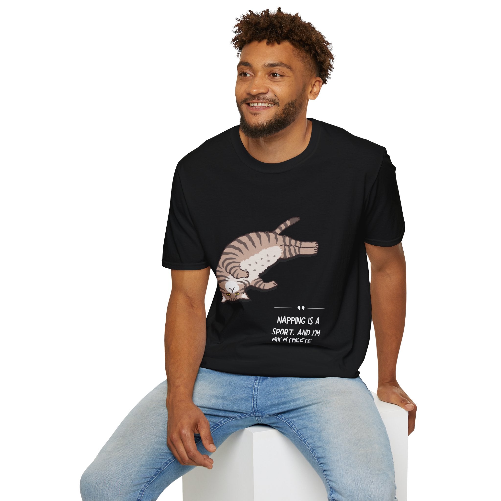 Cat Nap T-Shirt, Funny Cat Lover Gift, Unisex Tee