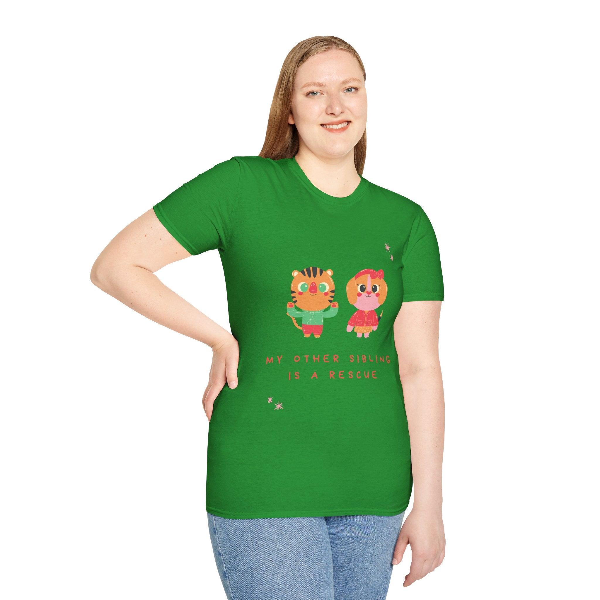 Cute Sibling Rescue T-Shirt, Animal Lovers Gift, Adoption Awareness Tee