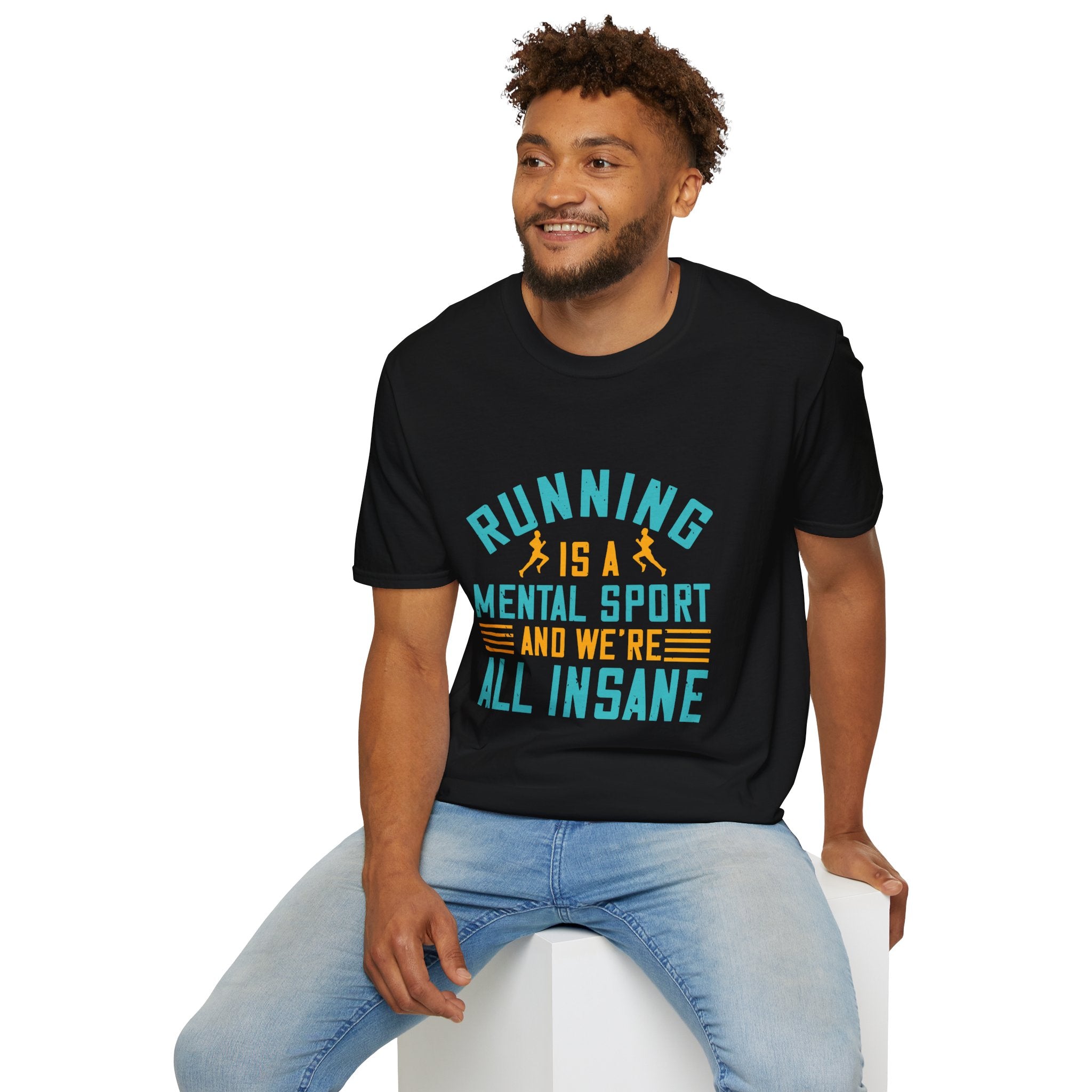 Running Insanity Unisex T-Shirt | Gift for Runners, Fitness Humor Tee