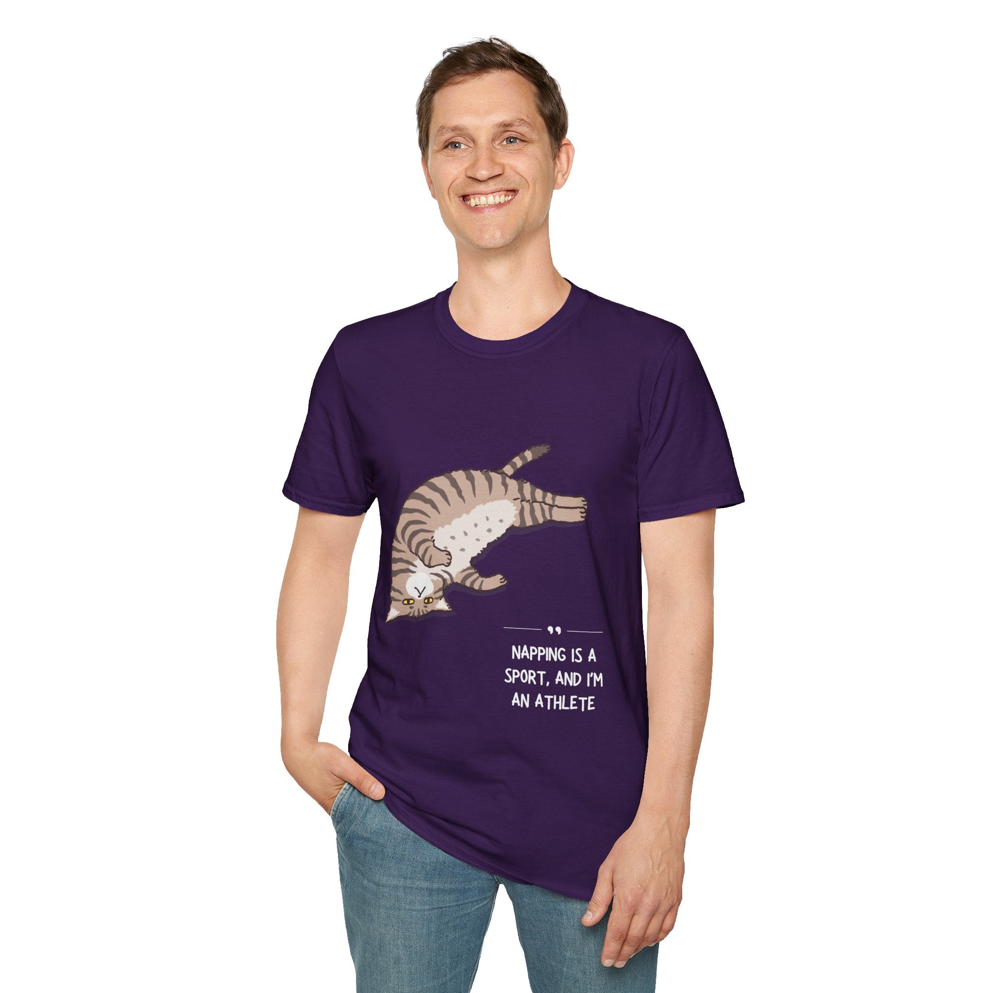 Cat Nap T-Shirt, Funny Cat Lover Gift, Unisex Tee