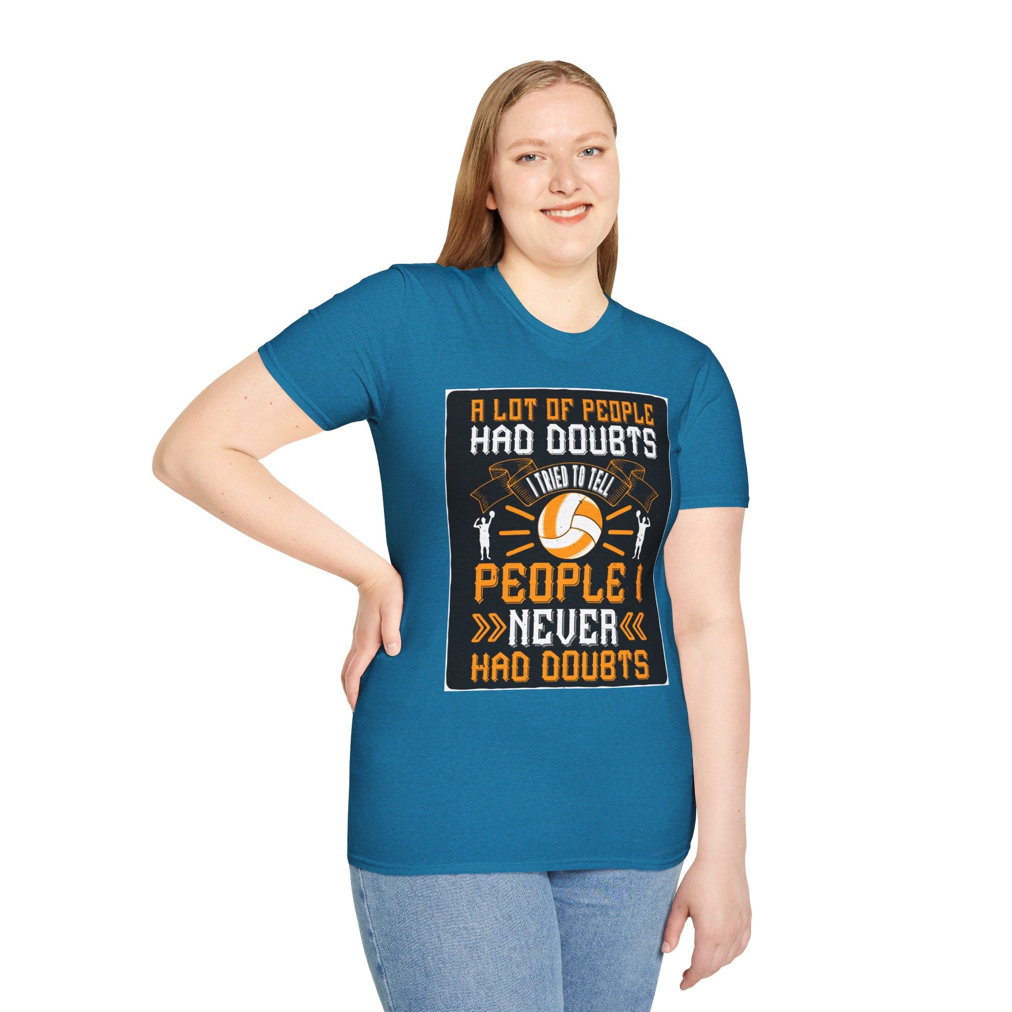 Volleyball Doubt Motivational T-Shirt, Unisex Softstyle Shirt, Sportswear
