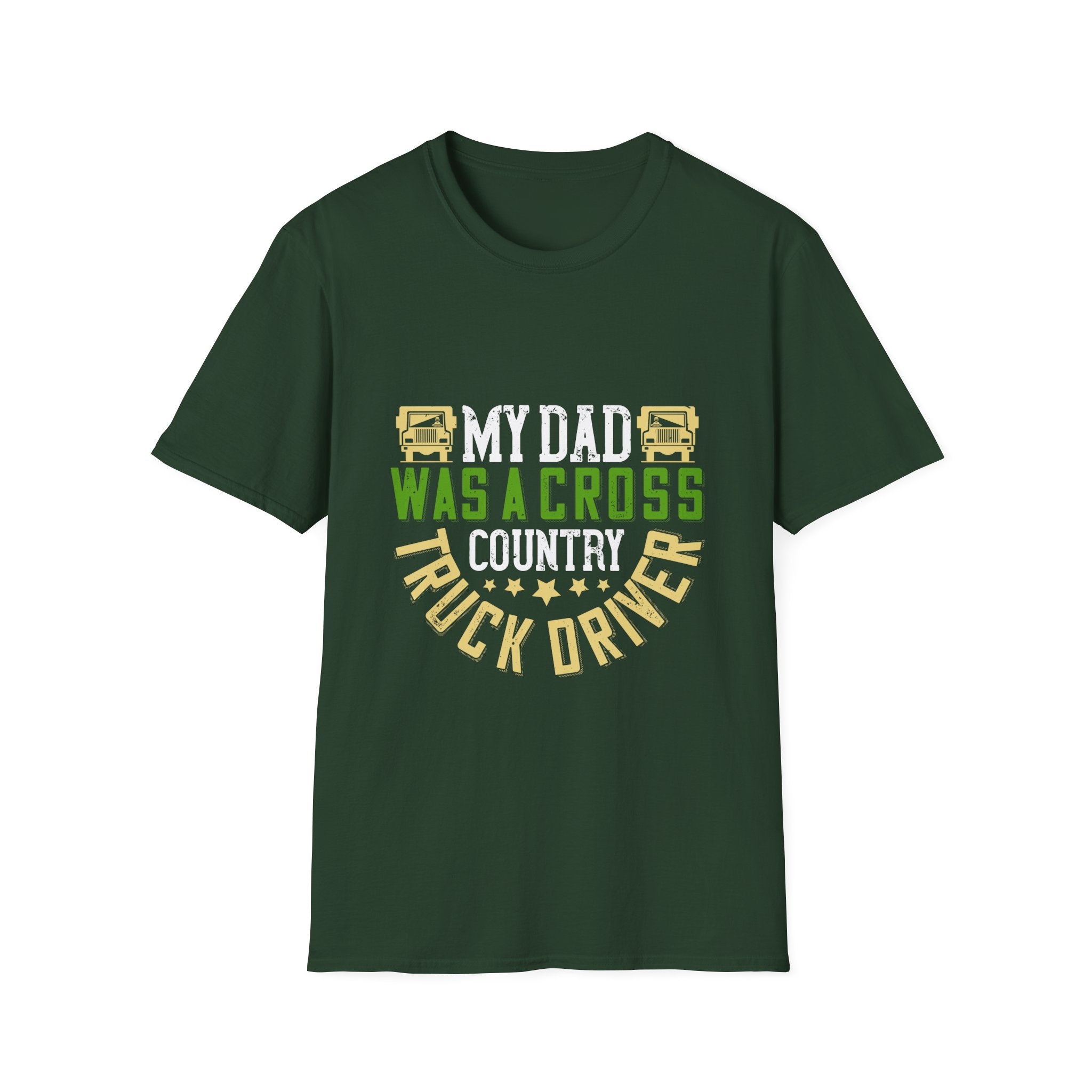 Proud Truck Driver T-Shirt, Father's Day Gift, Dad Appreciation, Cross Country Driving, Unisex Softstyle Tee