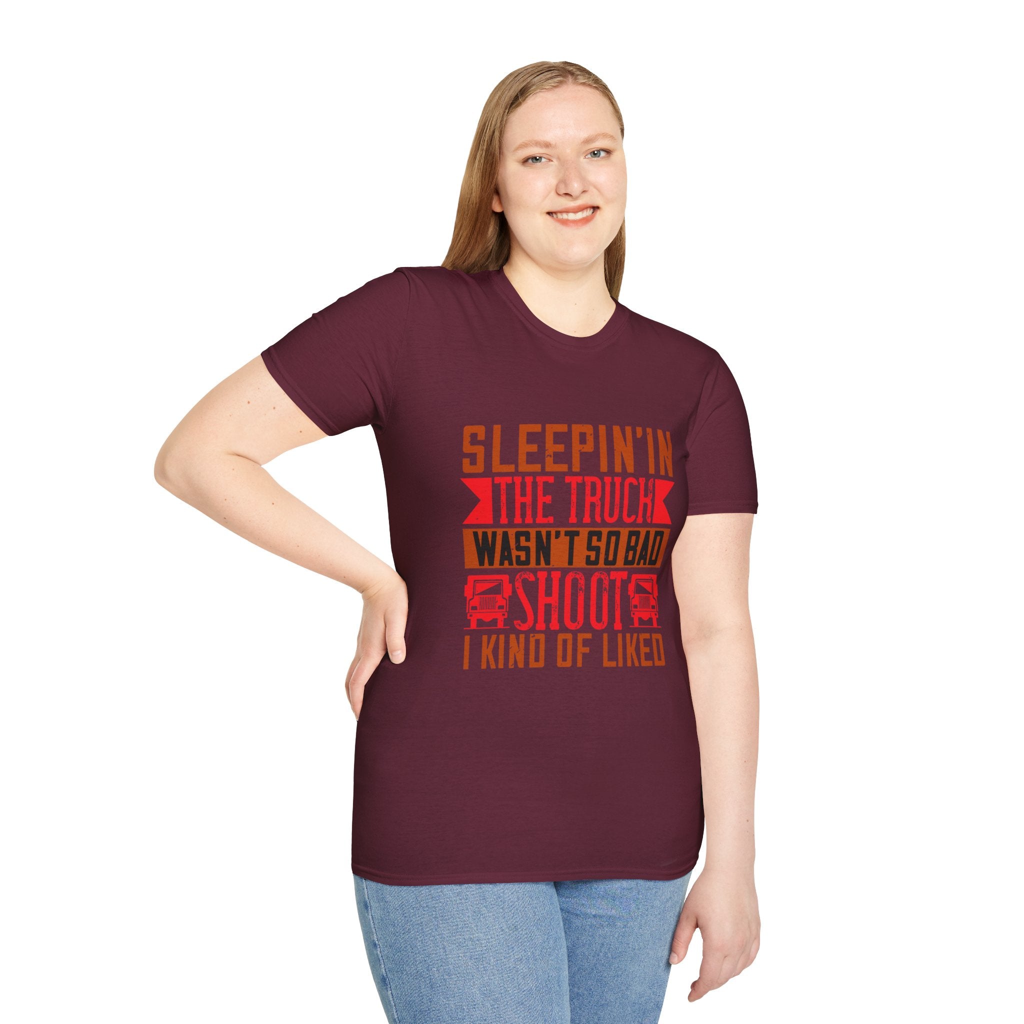 Sleepin' in the Truck Unisex T-Shirt, Casual Tee, Outdoor Adventure Shirt