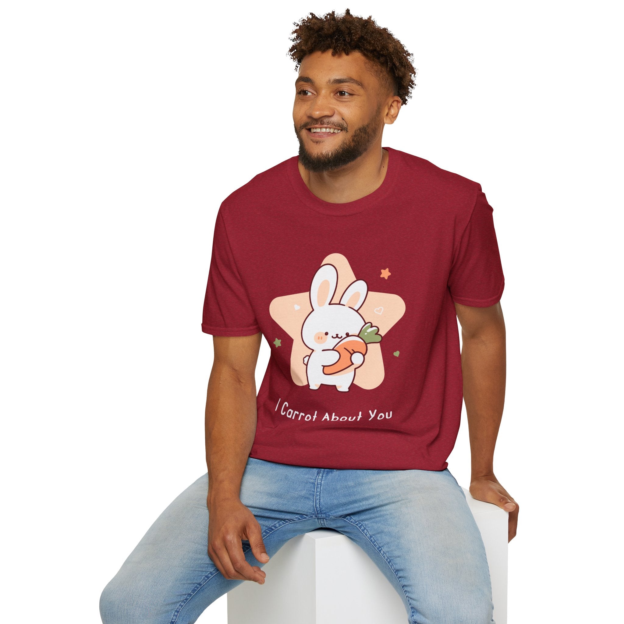 Cute Rabbit Graphic Tee, I Carrot About You Shirt