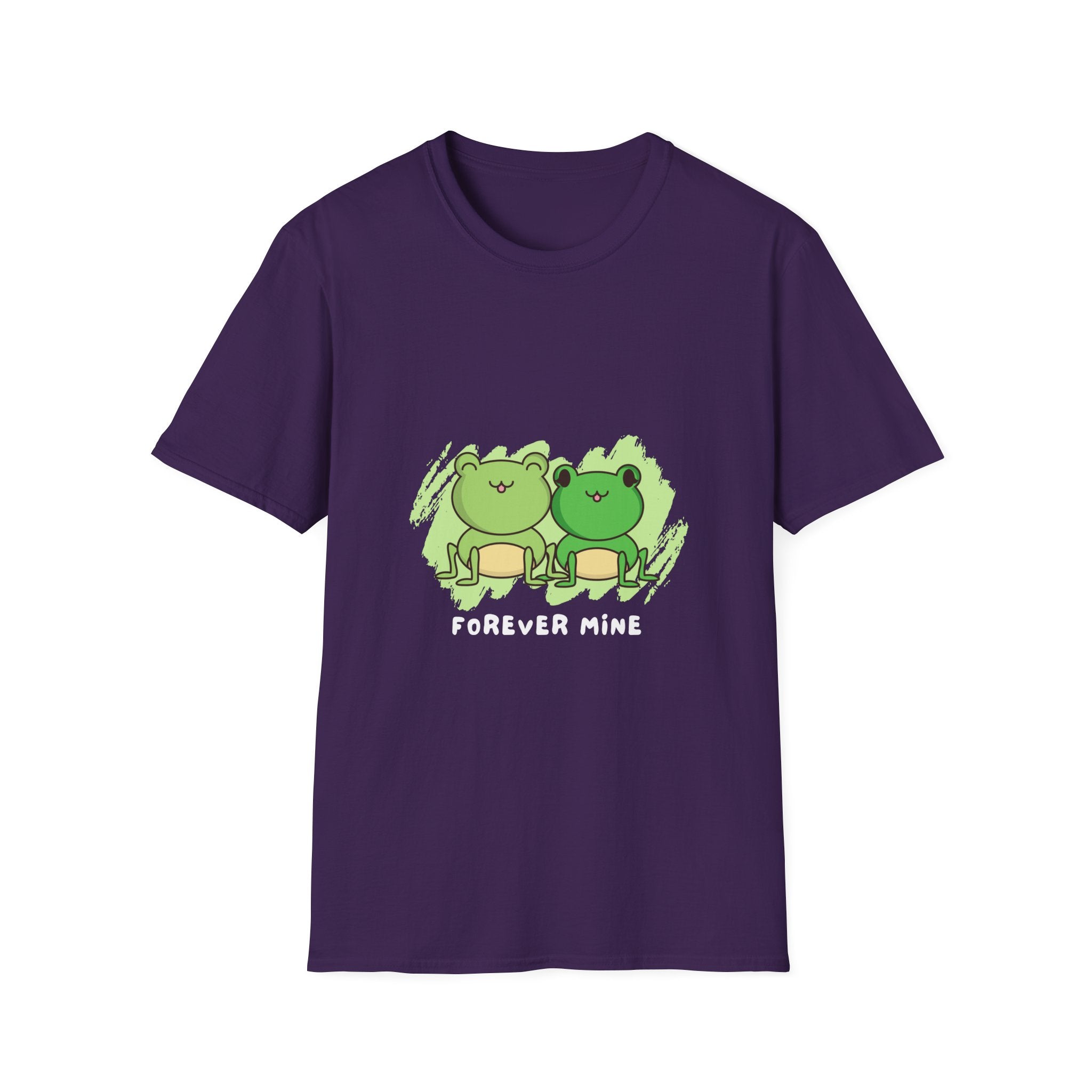 Forever Mine Couple T-Shirt, Cute Frog Lovers Gift, Unisex Softstyle Tee