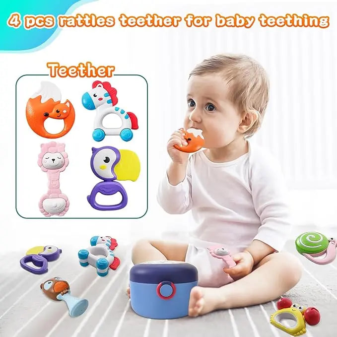 8 Pieces Baby Rattles Advibe Studio