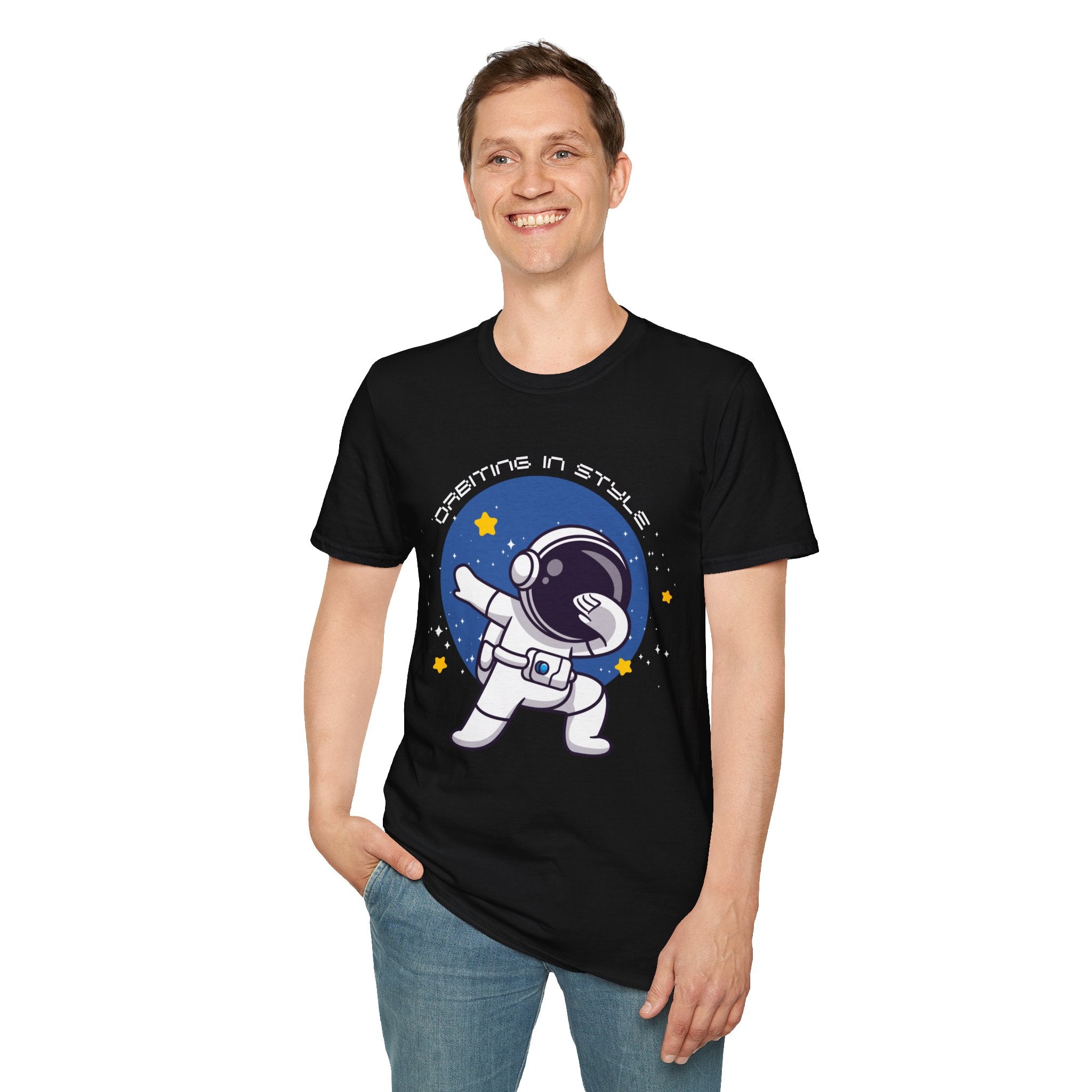 Astronaut Graphic Unisex T-Shirt, Cool Space Tee