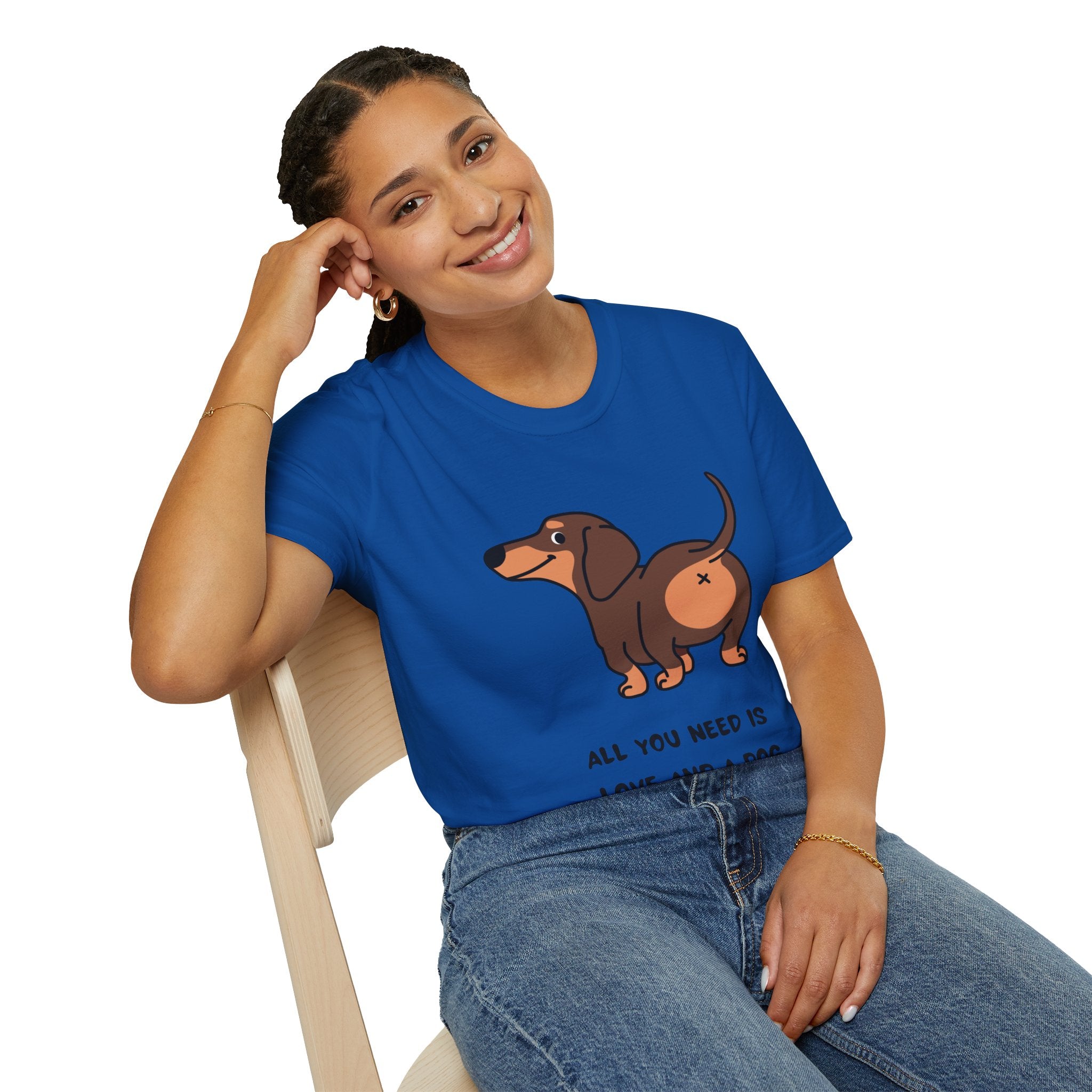 All You Need Is Love and a Dog T-Shirt - Cute Pet Lover Tee