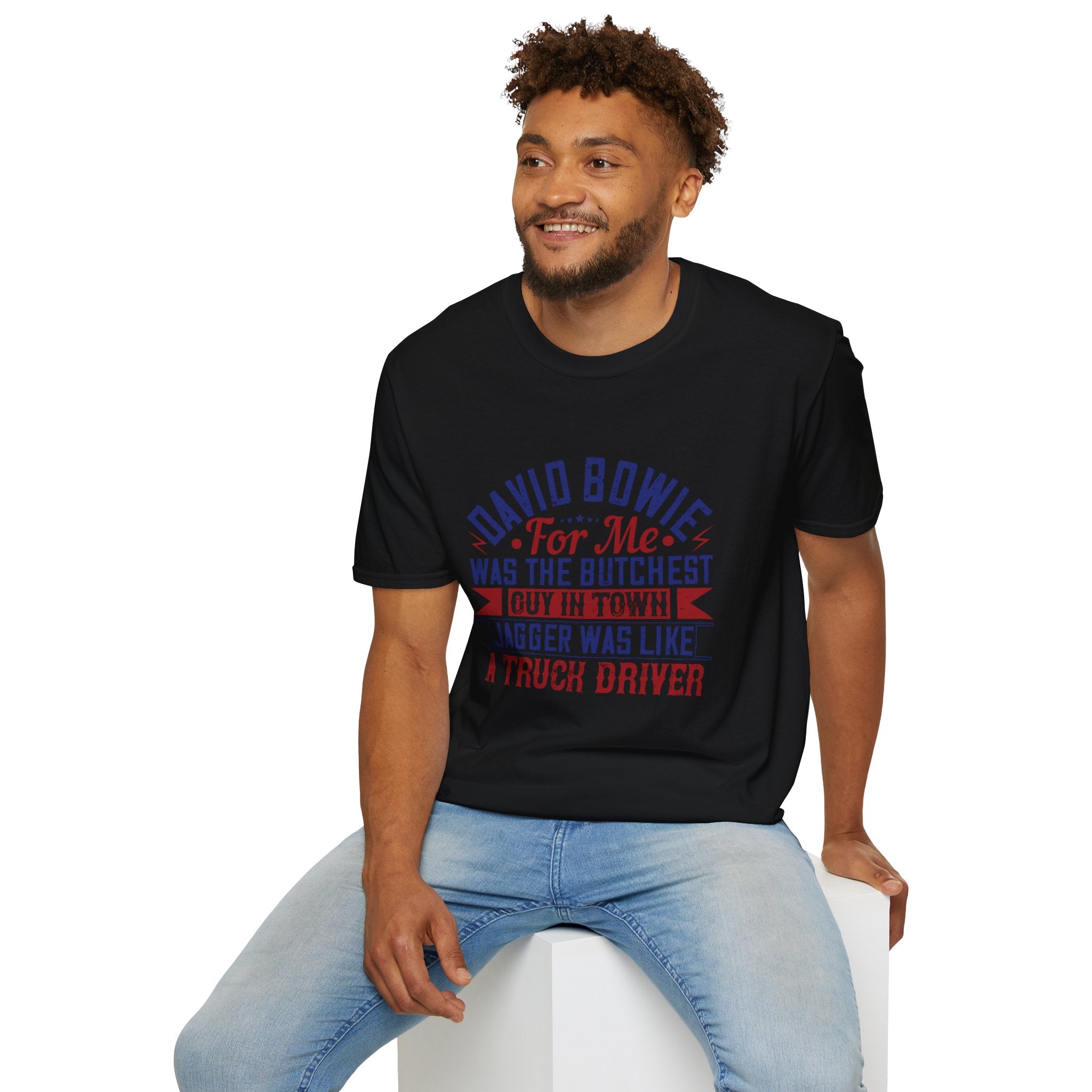 David Bowie Tribute T-Shirt, Unisex Graphic Tee, Music Lover Gift, Casual Wear, Retro Style, Birthday Present, Pop Culture Shirt