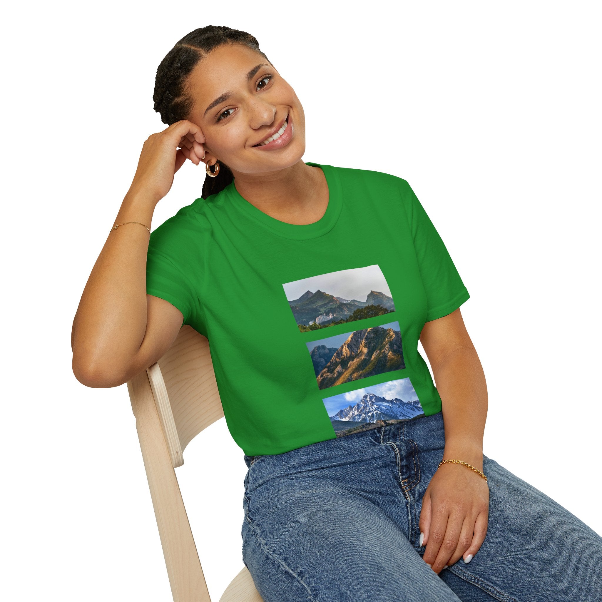 Mountain Photography Unisex Softstyle T-Shirt - Nature Lover Gift