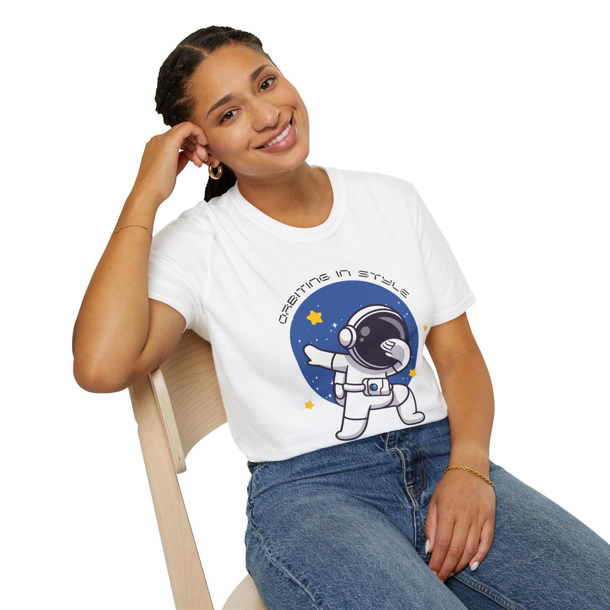 Astronaut Graphic Unisex T-Shirt, Cool Space Tee