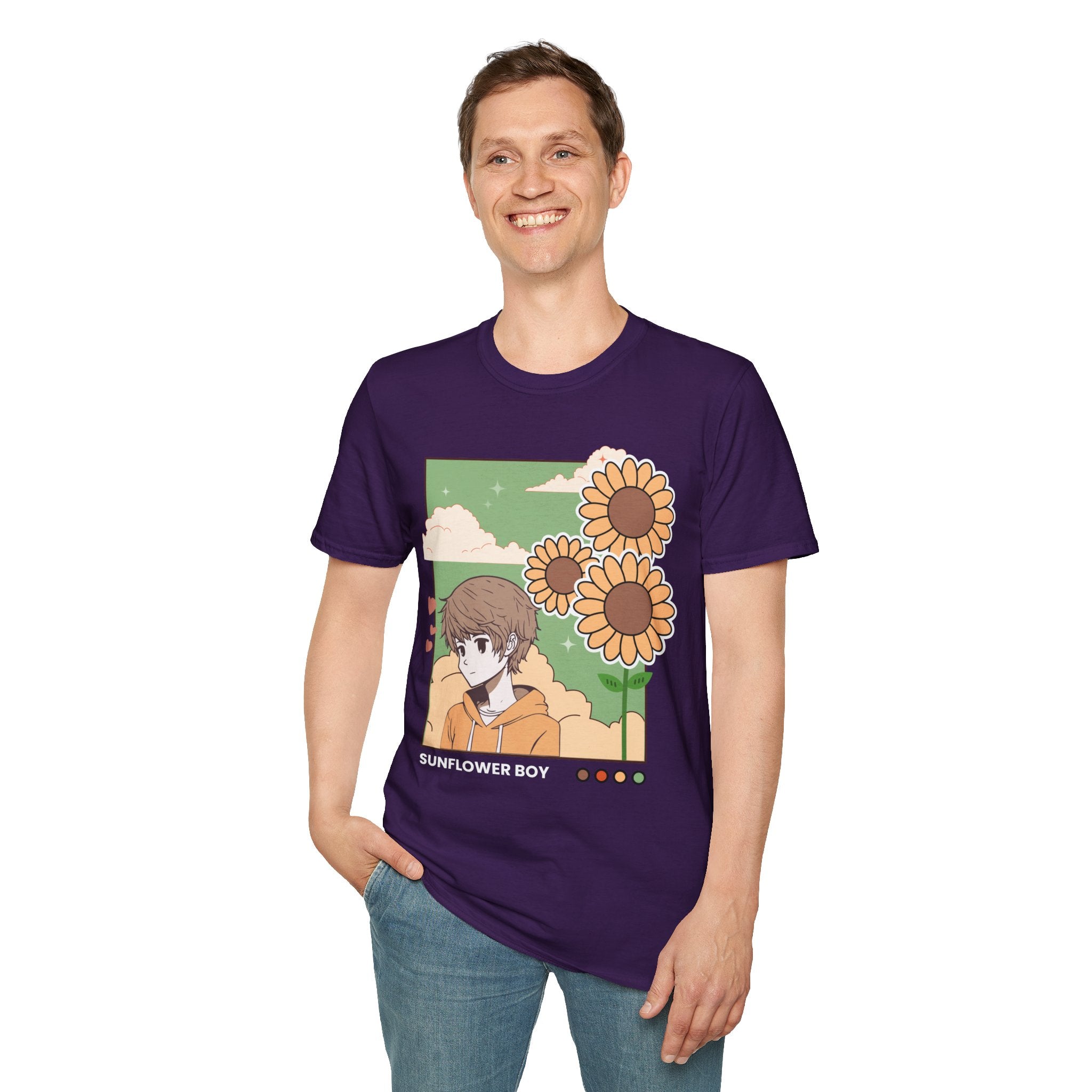 Sunflower Aesthetic Unisex T-Shirt, Softstyle Tee, Casual Wear
