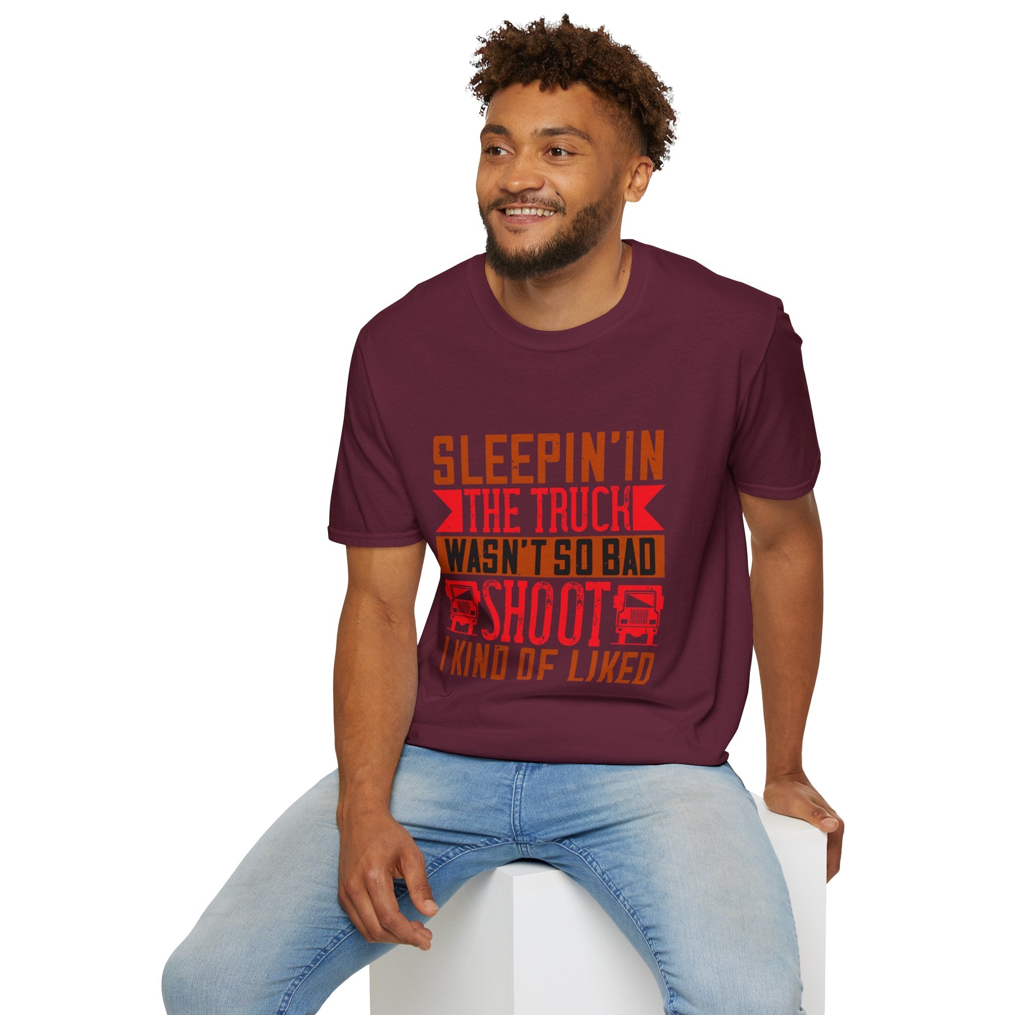 Sleepin' in the Truck Unisex T-Shirt, Casual Tee, Outdoor Adventure Shirt