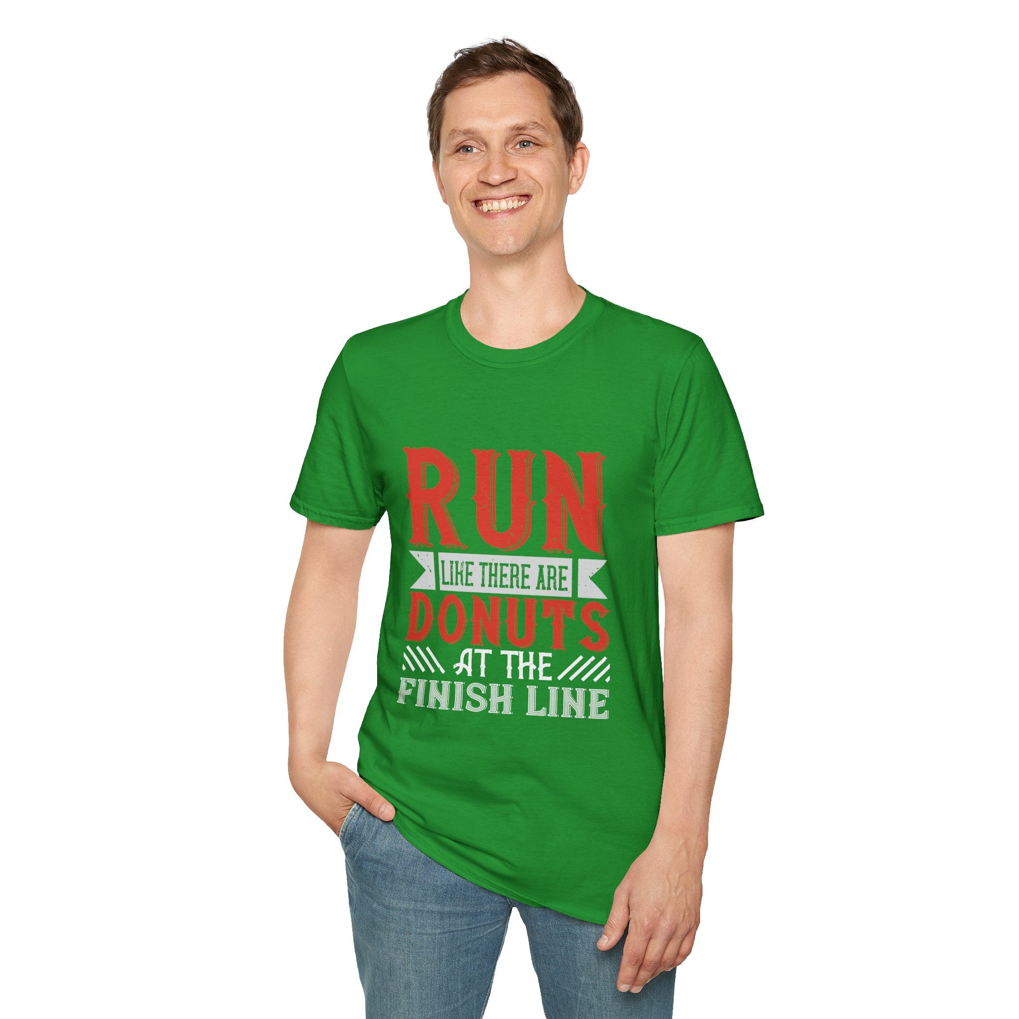 Playful Fitness T-Shirt - Perfect for Runners, Gift for Donut Lovers