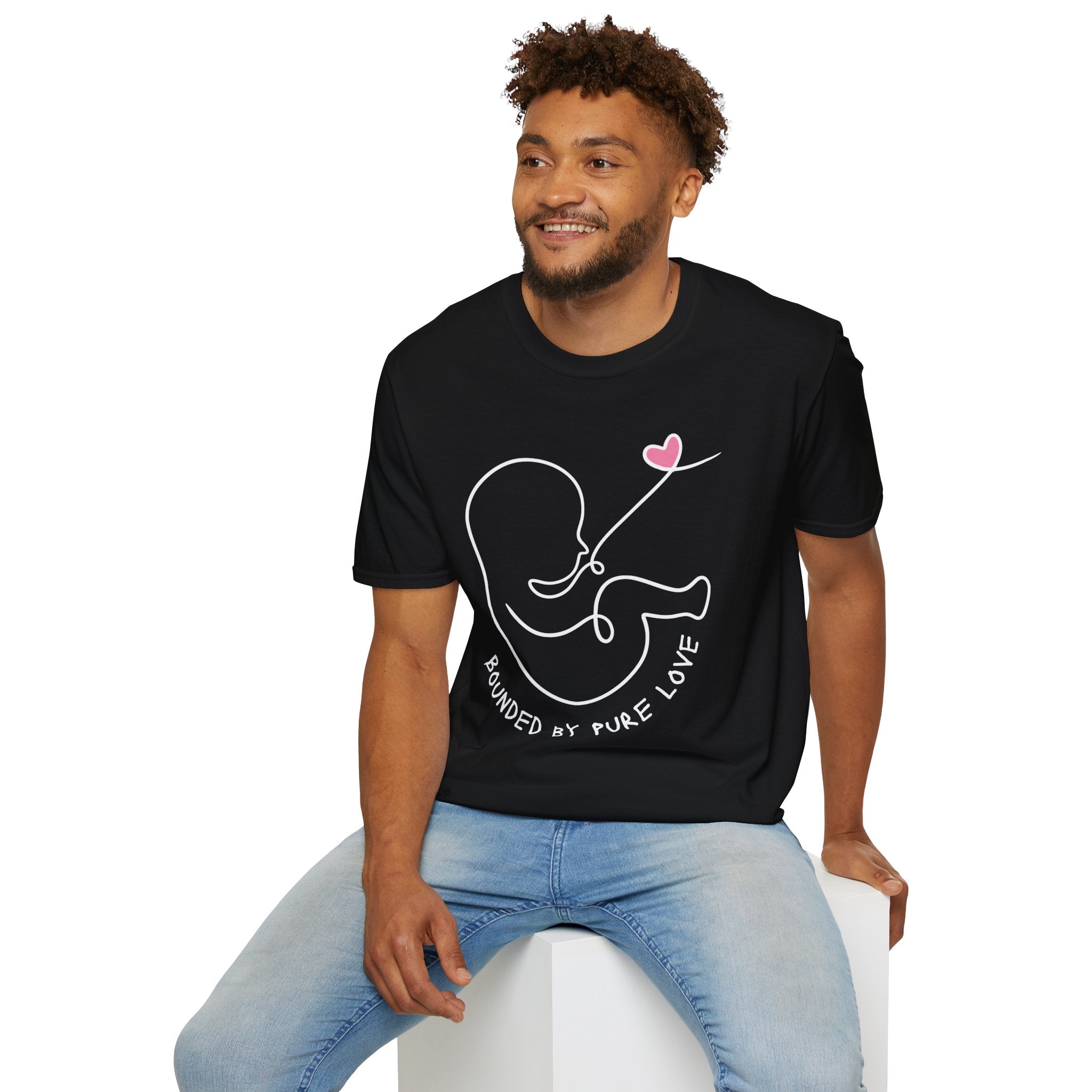 Bounded by Pure Love Unisex T-Shirt, Cute Tee, Expecting